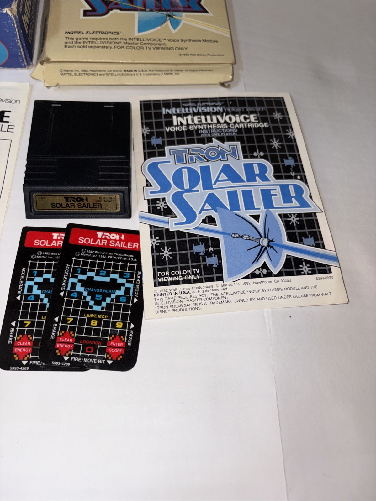 Mattel Intellivision Intellivoice Voice Synthesis Module Boxed Tested W/ Tron
