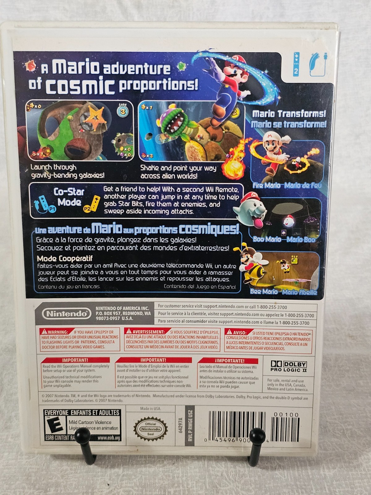 Replacement Super Mario Galaxy Nintendo Wii Case NO GAME OEM Good