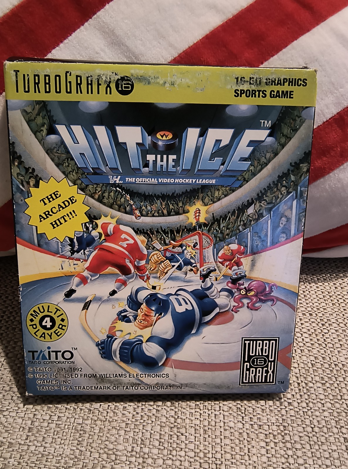 Hit the Ice TURBOGRAFX-16 Cib. Tested And Working!