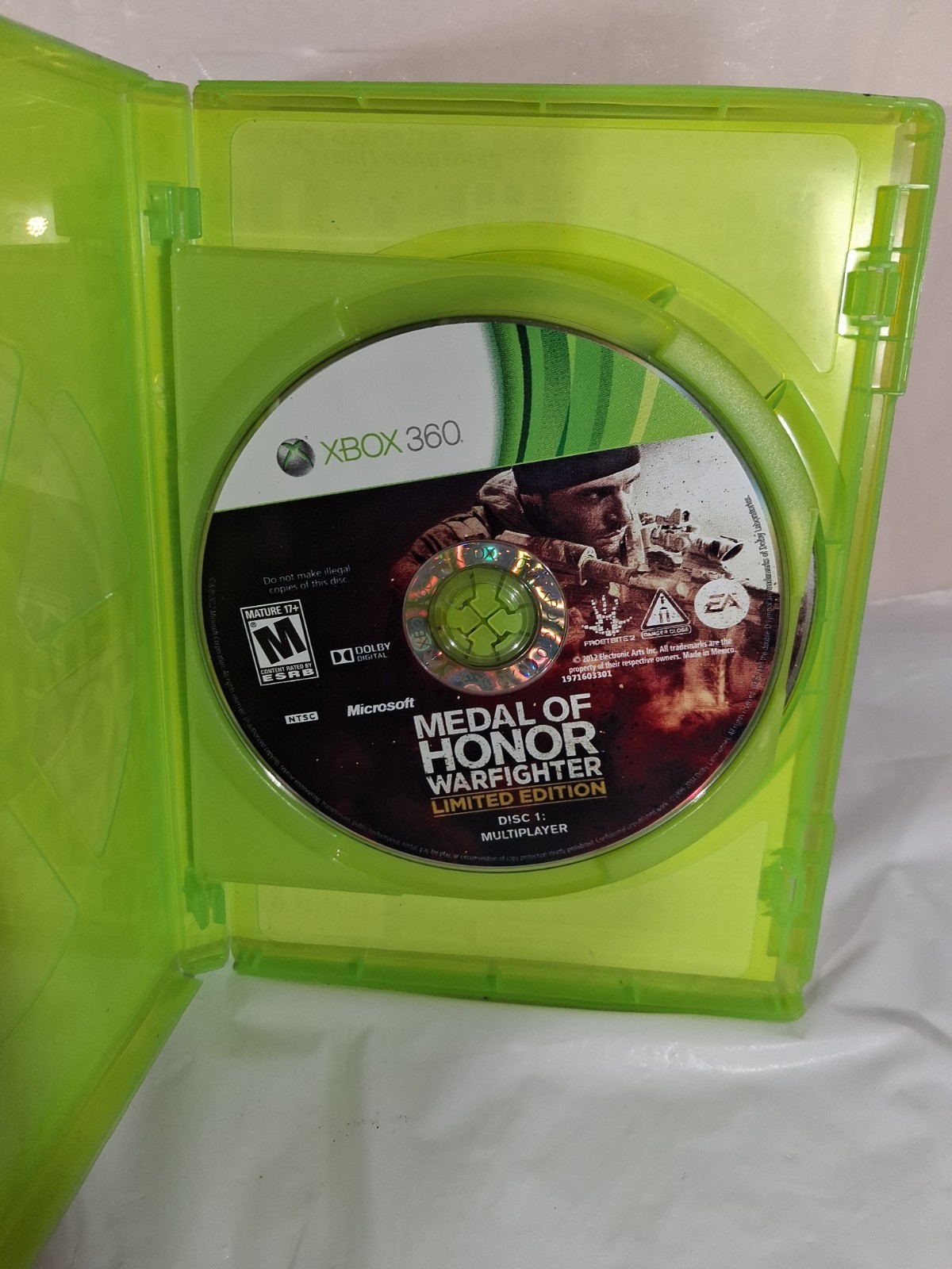MEDAL OF HONOR WARFIGHTER LIMITED EDITION XBOX 360 Complete Without Manual