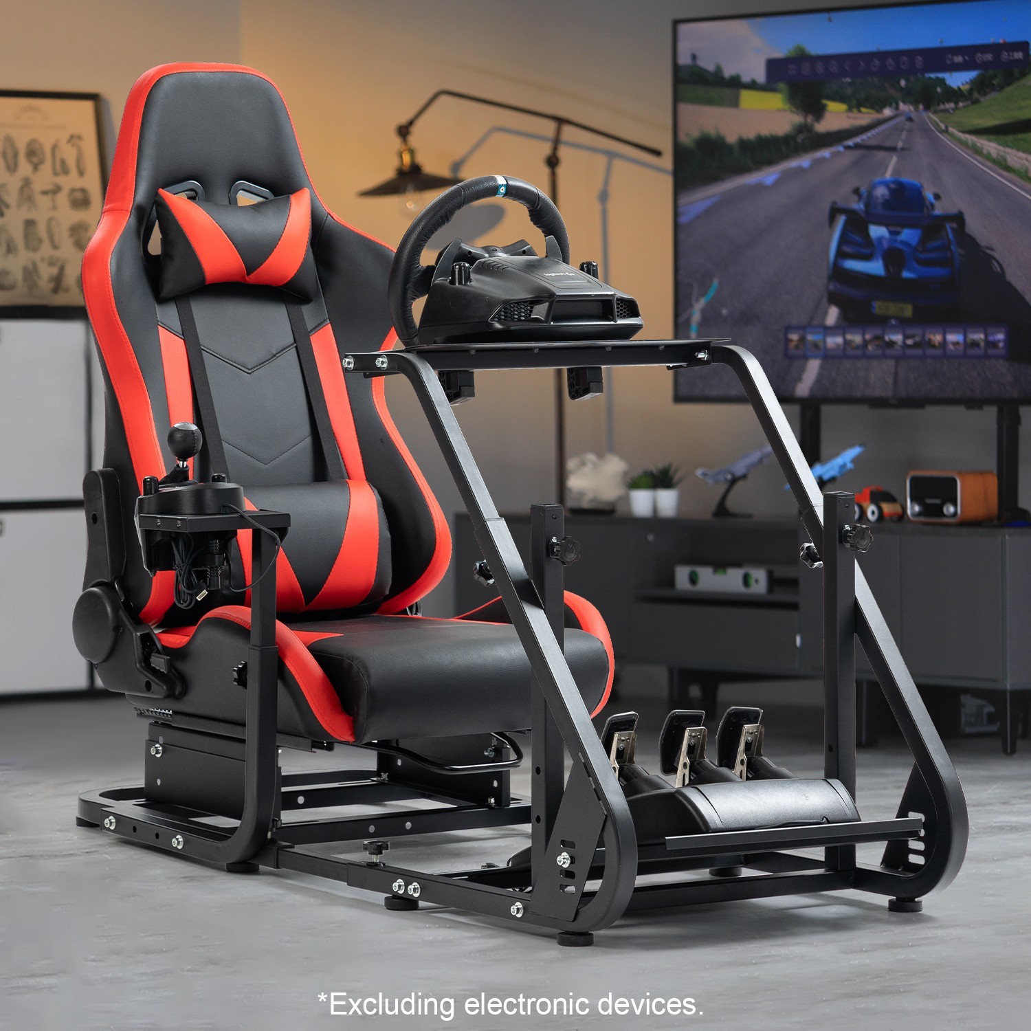 Marada Racing Simulator Cockpit Wheel Stand Adjustbale Fit LogitechG29 G923 G920