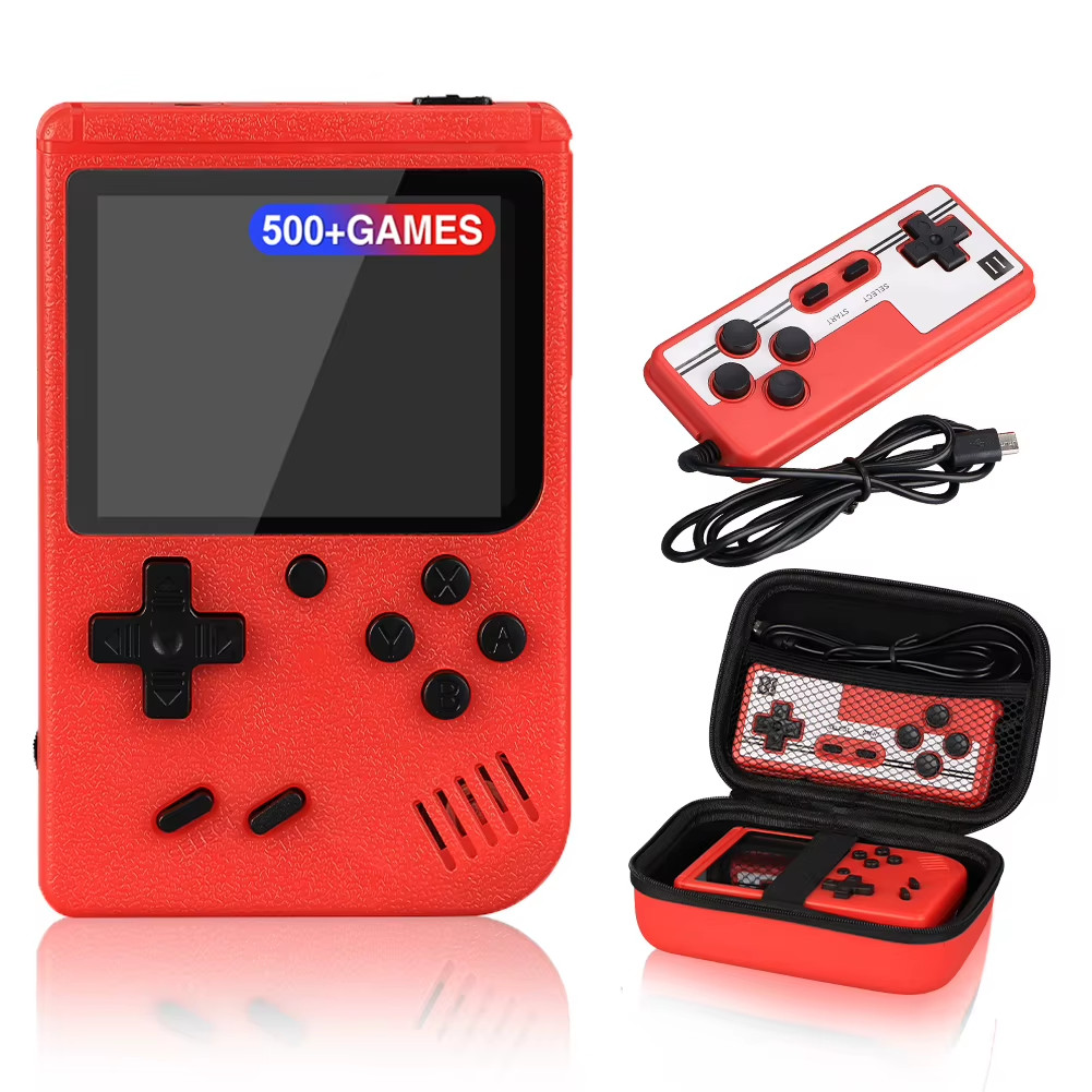 2.4″ Retro Mini Handheld Game Console 8-Bit 500 Built-In Games Kid Gift