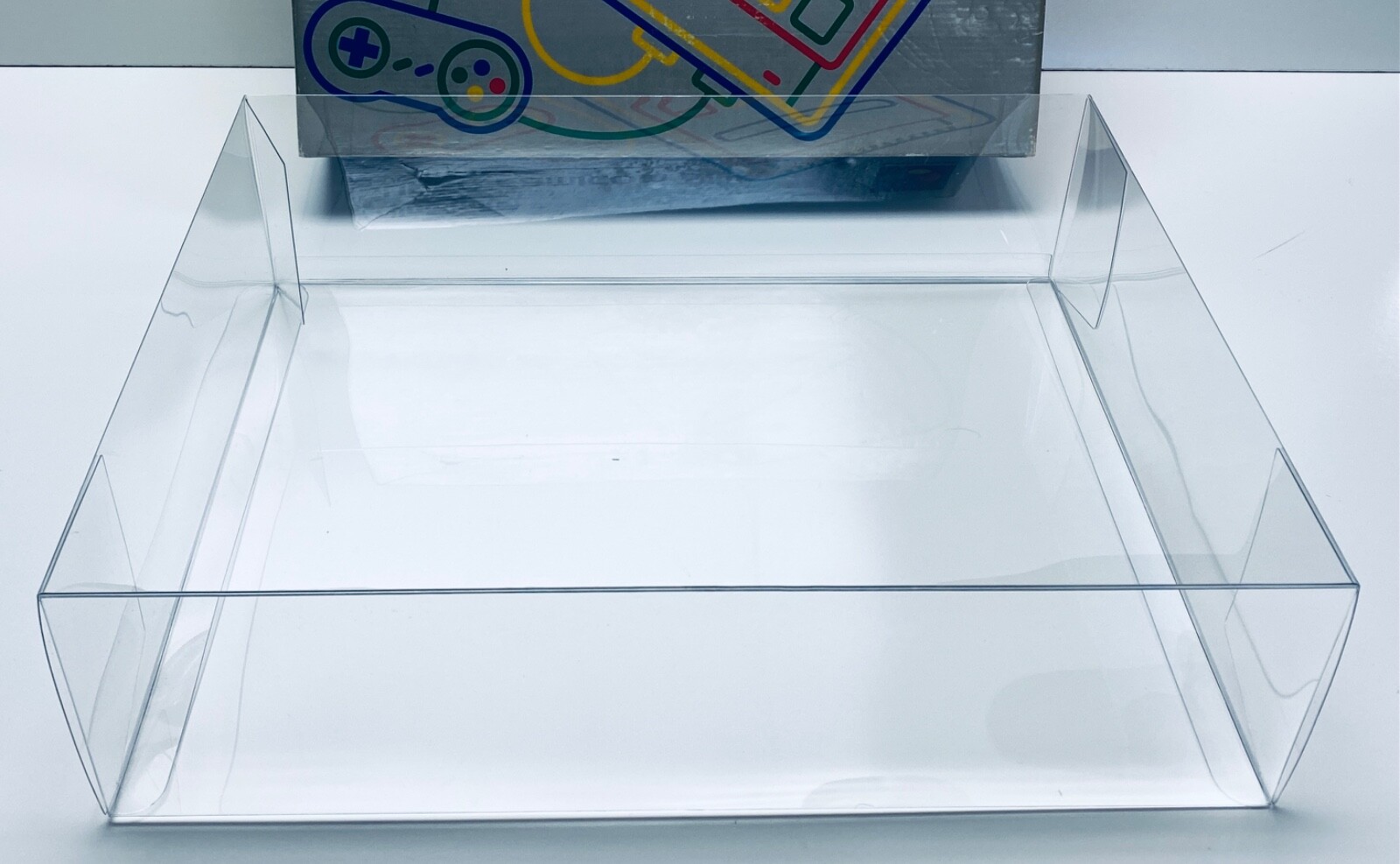 1 Console Box Protector For SUPER FAMICOM Console boxes. Clear Display Case