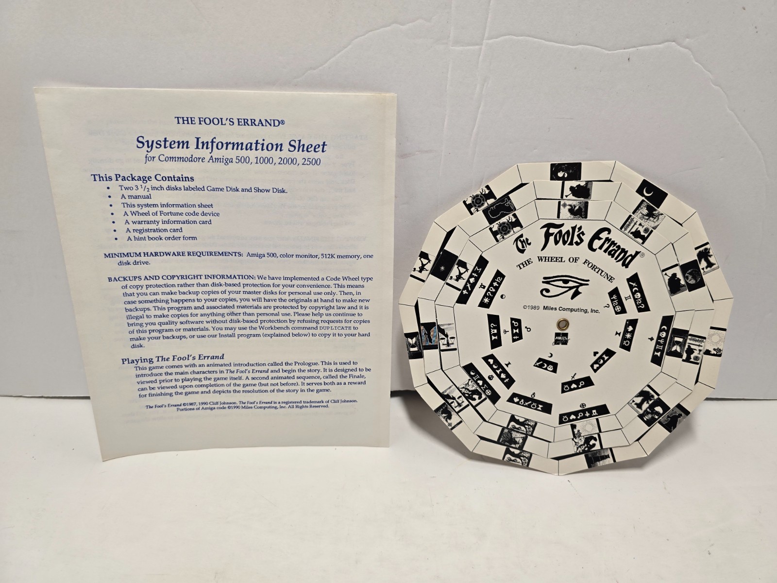 The Fool’s Errand w/ Manual & Inserts 3.5″ Commodore Amiga
