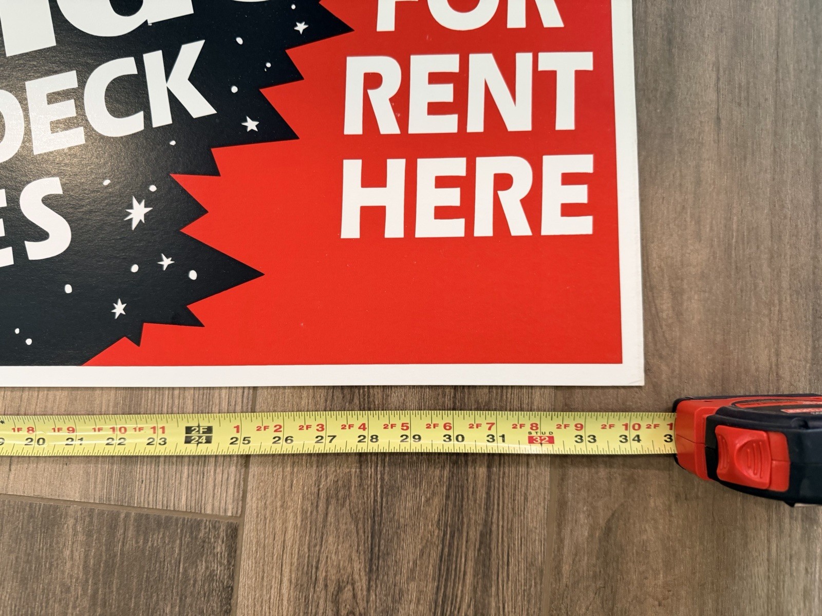 Vintage Nintendo NES Control Deck Rental Sign New Old Stock Thick Cardstock