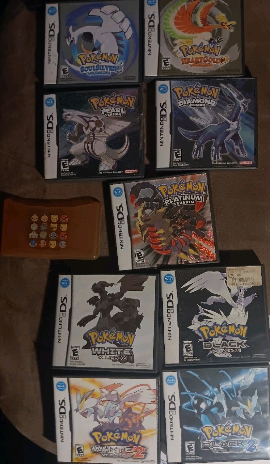 Nintendo DS Pokemon Game Lot