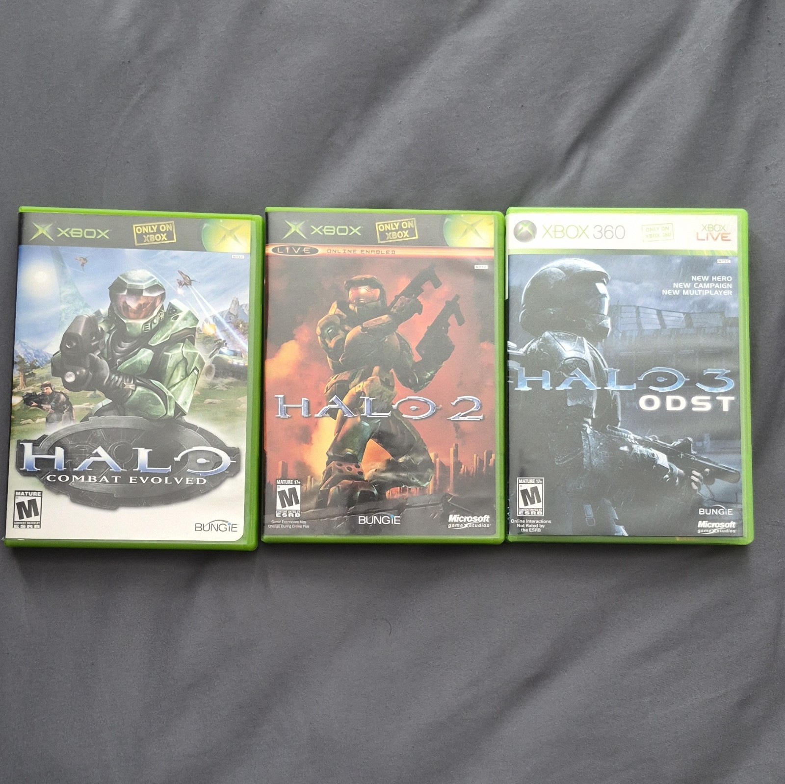 Halo combat evolved, Halo 2, Halo 3 ODST