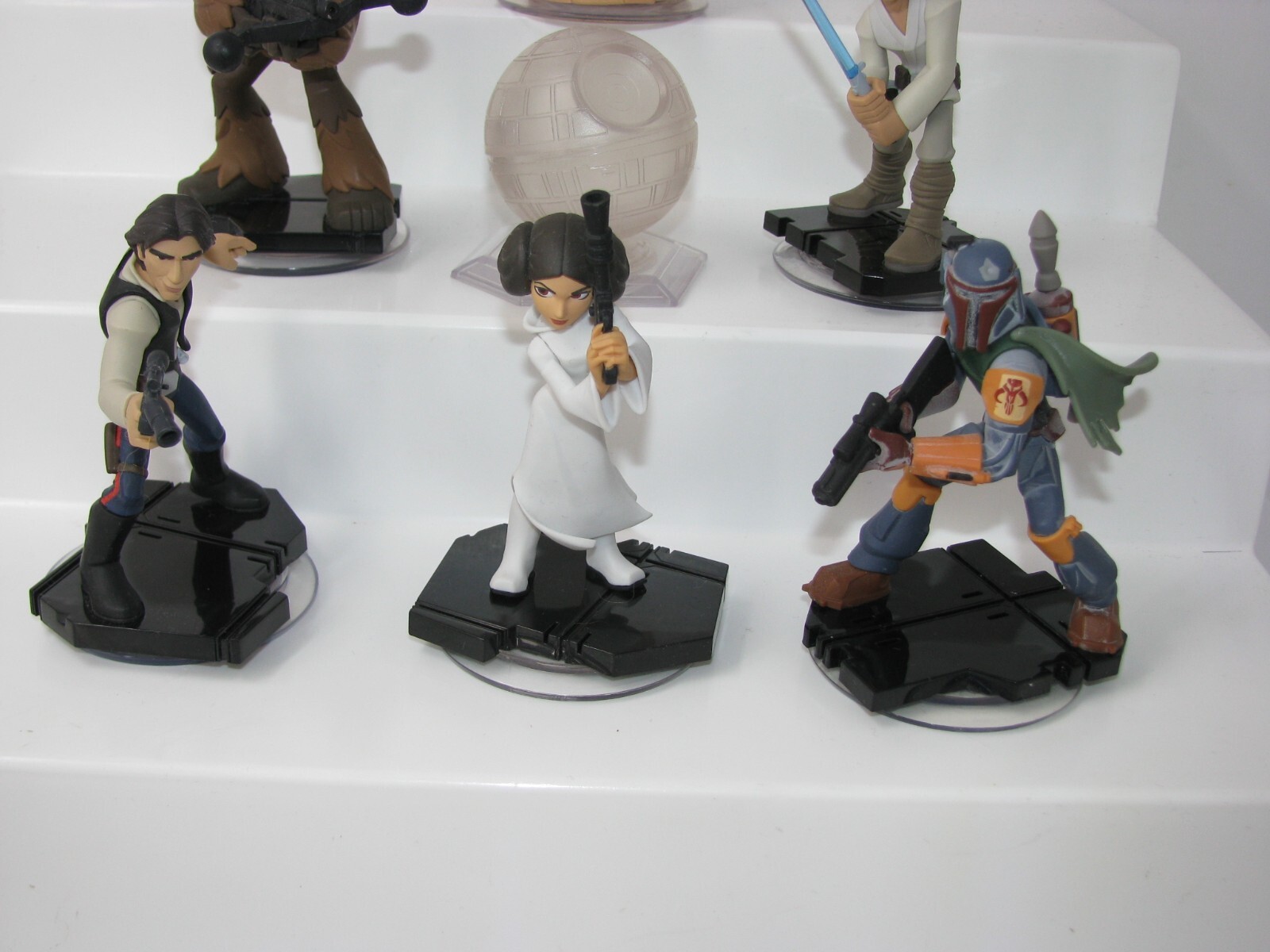 Disney Infinity 3.0 Figure lot Han Luke Boba Leia Yoda Chewbacca Death Star