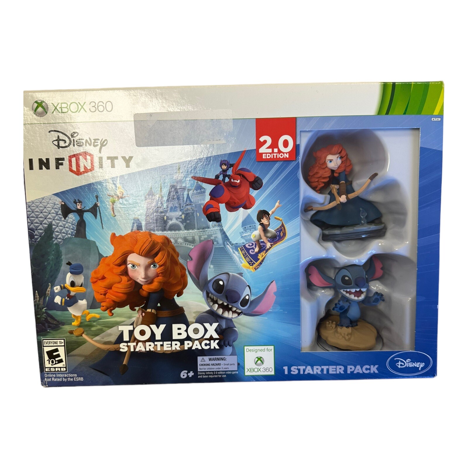  New-Xbox 360 Disney INFINITY -Toy Box Starter Pack 2.0 Edition -Stitch & Merida