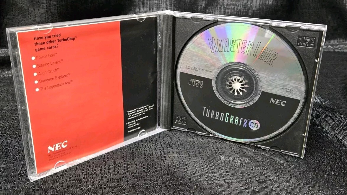 Monster Lair 1990 TurboGrafx CD TurboDuo NEC