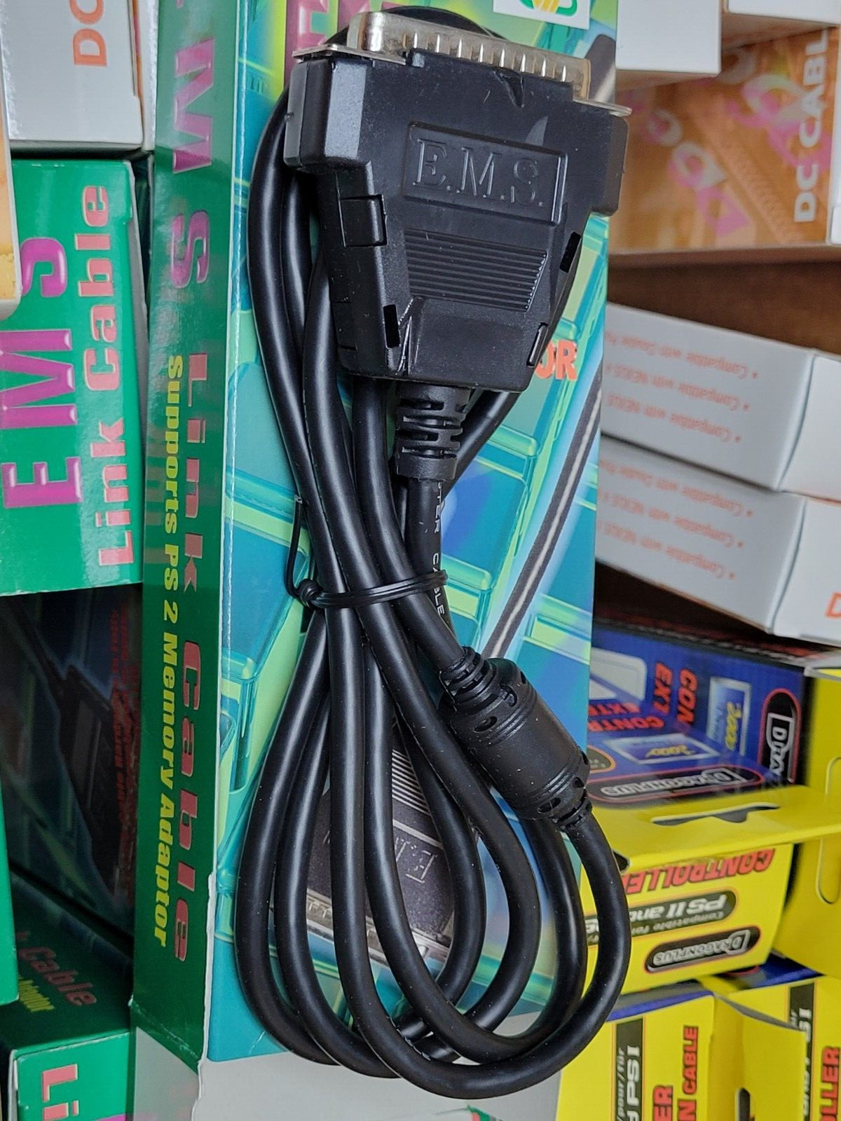 EMS Link Cable (2002) Brand New Factory Boxed Hong Kong Playstation 2 PS2 Import