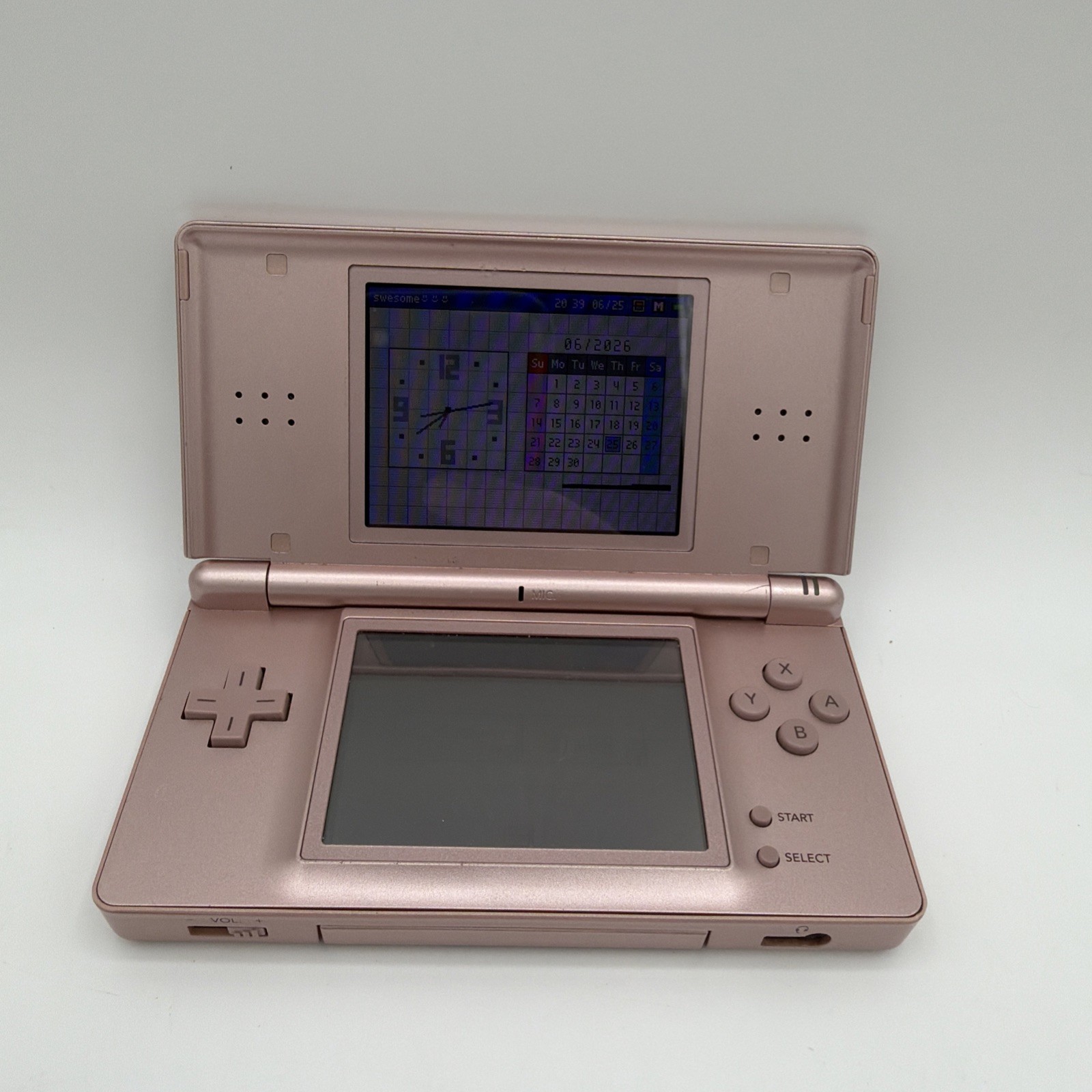 Nintendo DS Lite Handheld Console USG-1 Pink with Charger👇