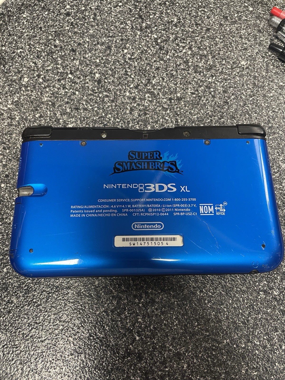 Nintendo 3DS XL Super Smash Bros. Edition Blue Handheld Console – NO SOUND