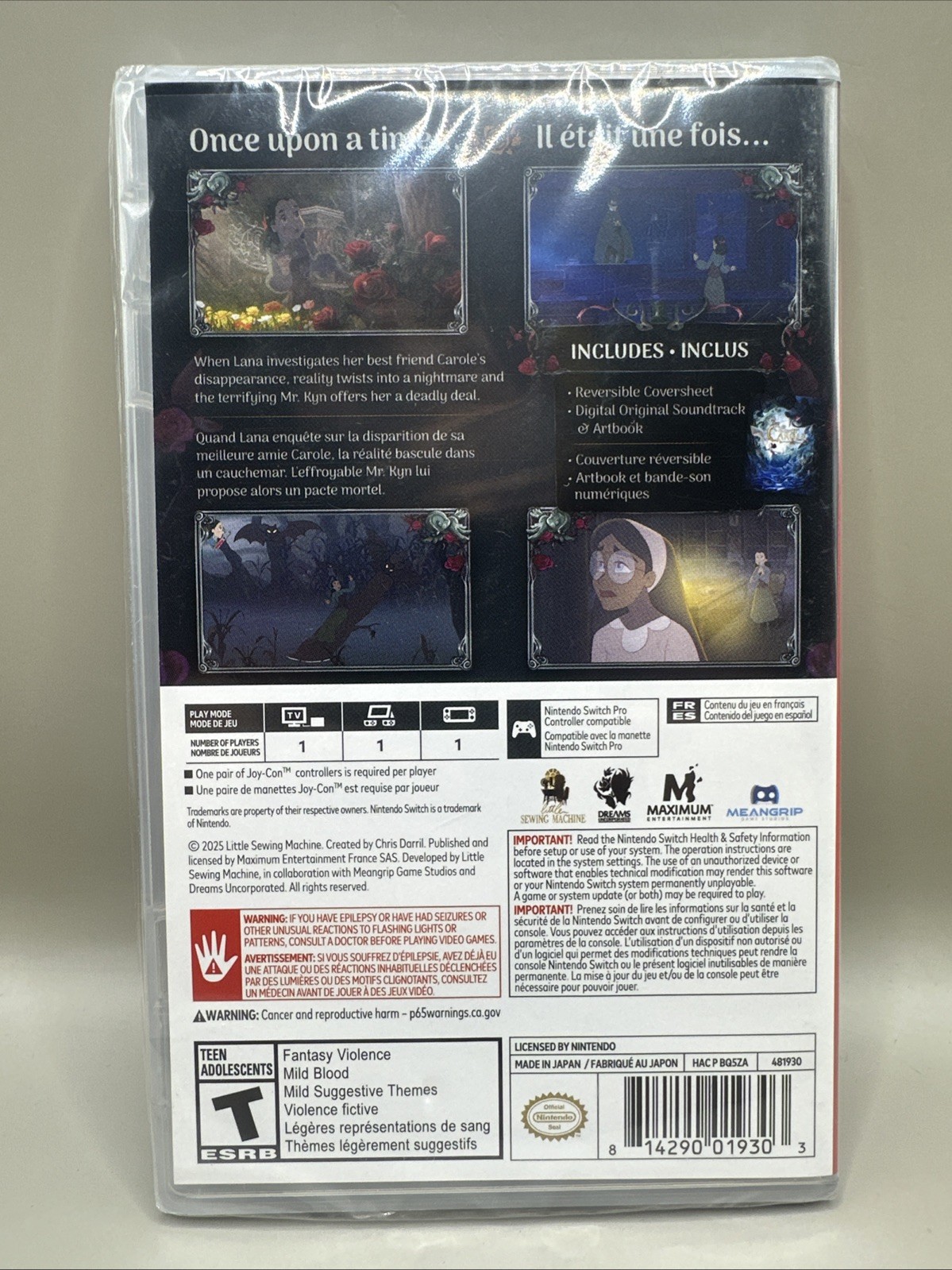 Bye Sweet Carole – Nintendo Switch – Brand New