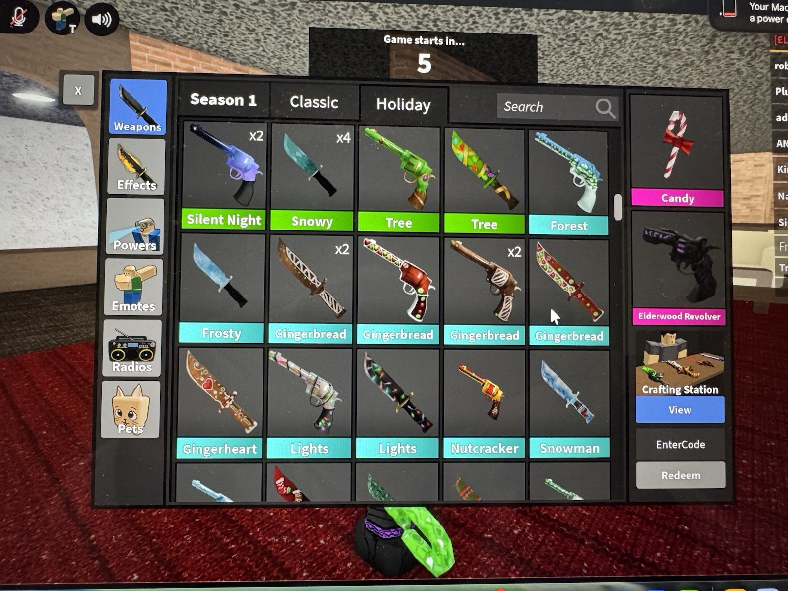 Roblox MM2 Murder Mystery 2 Items, COLLECTIBLES and GODLIES