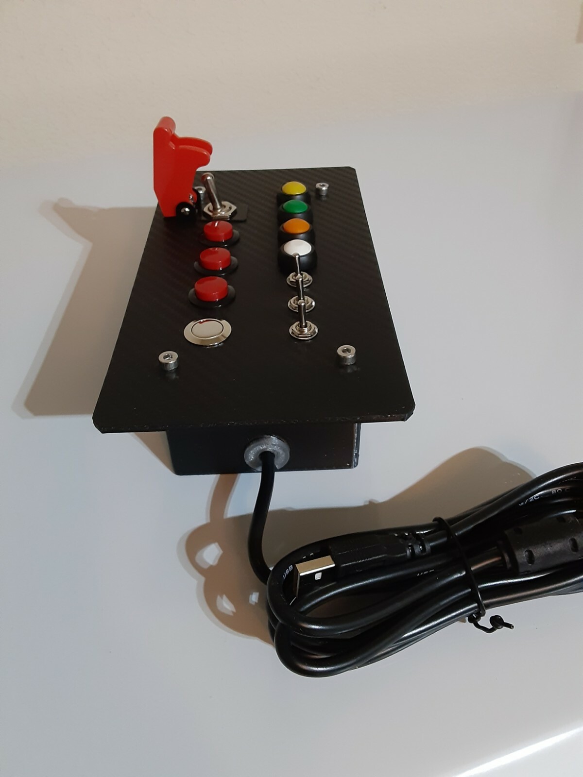 12 Function Sim Flight Truck Car Racing Button Box – Plug and Play USB For PC