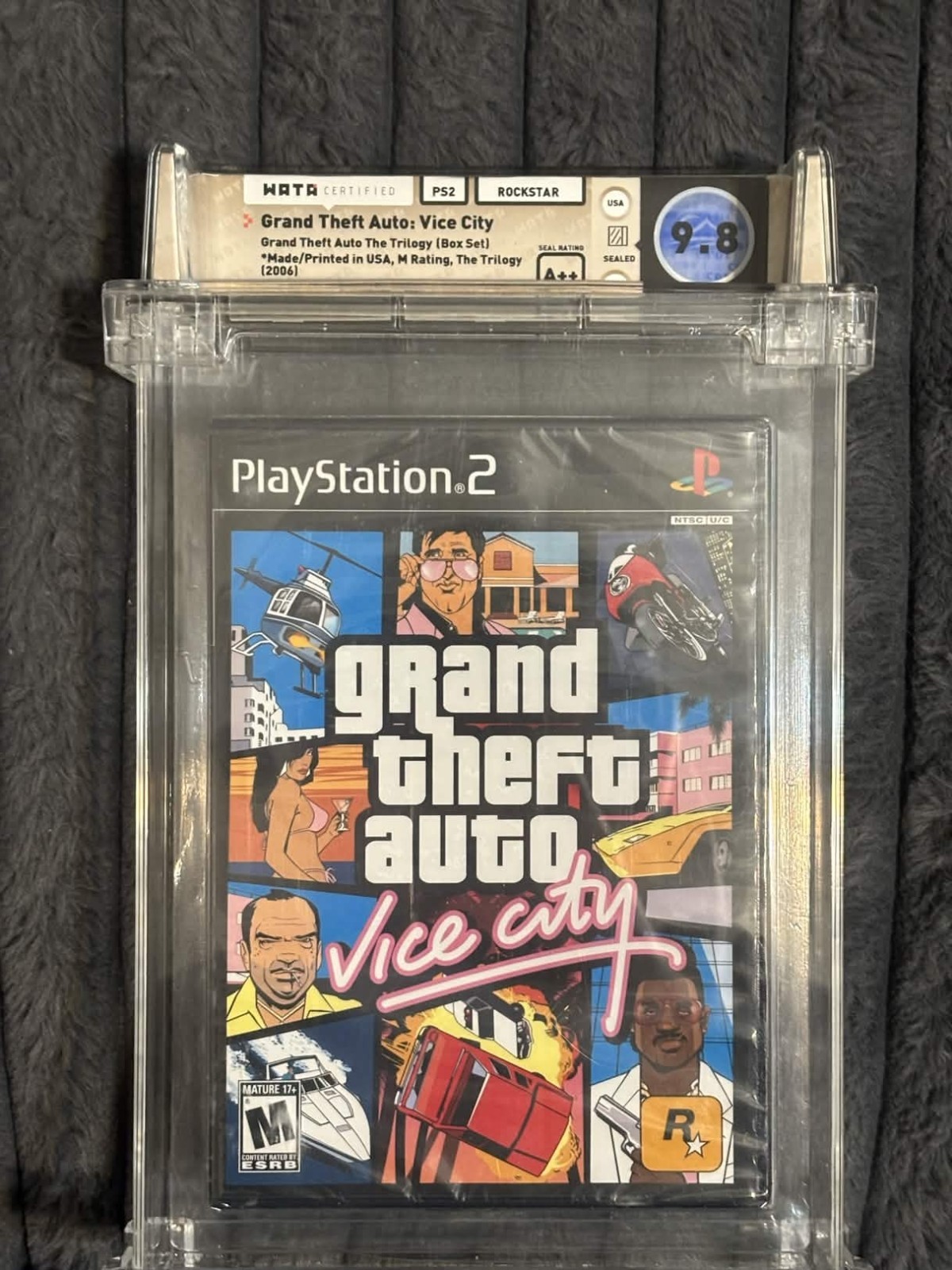 Grand Theft Auto Vice City Sony PlayStation 2 PS2 GTA Sealed Graded WATA 9.8 A++