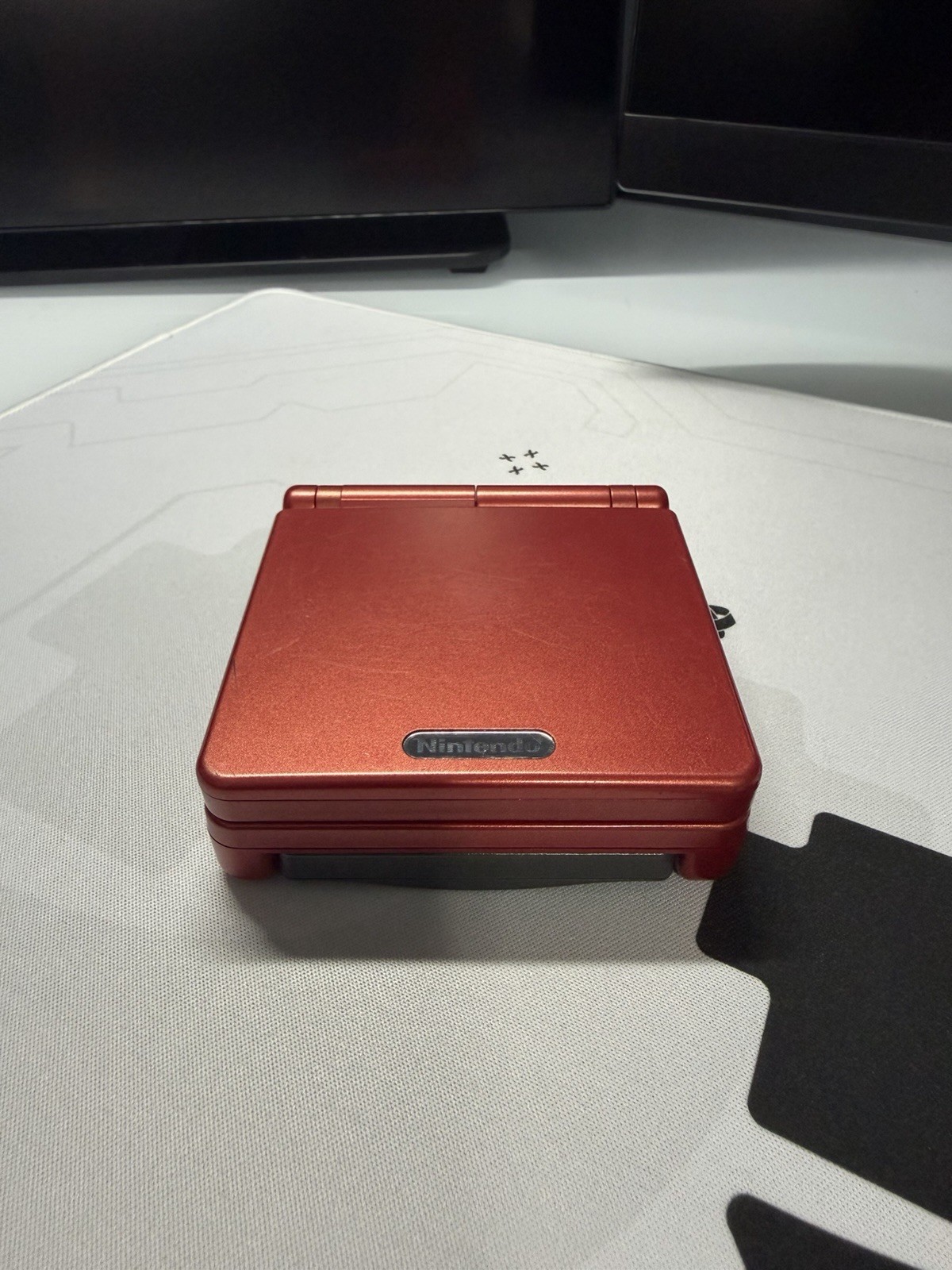 EXCELLENT Condition Flame Red Nintendo Game Boy Advance SP AGS-001