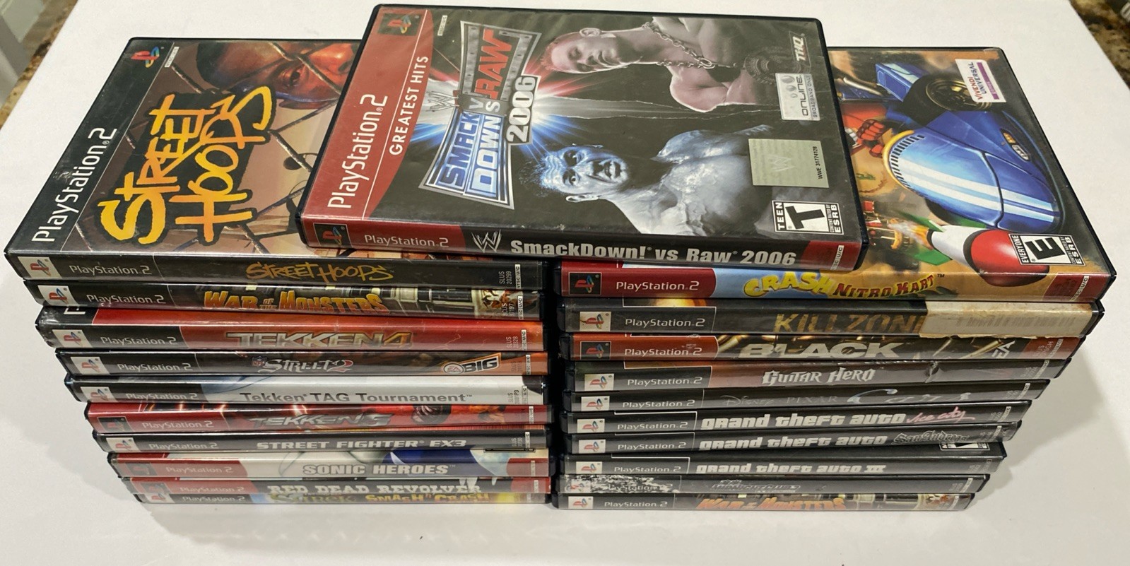 Lot Of 21 PS2 Cases 15 Manuals & Artwork – No Games – Free Shipping