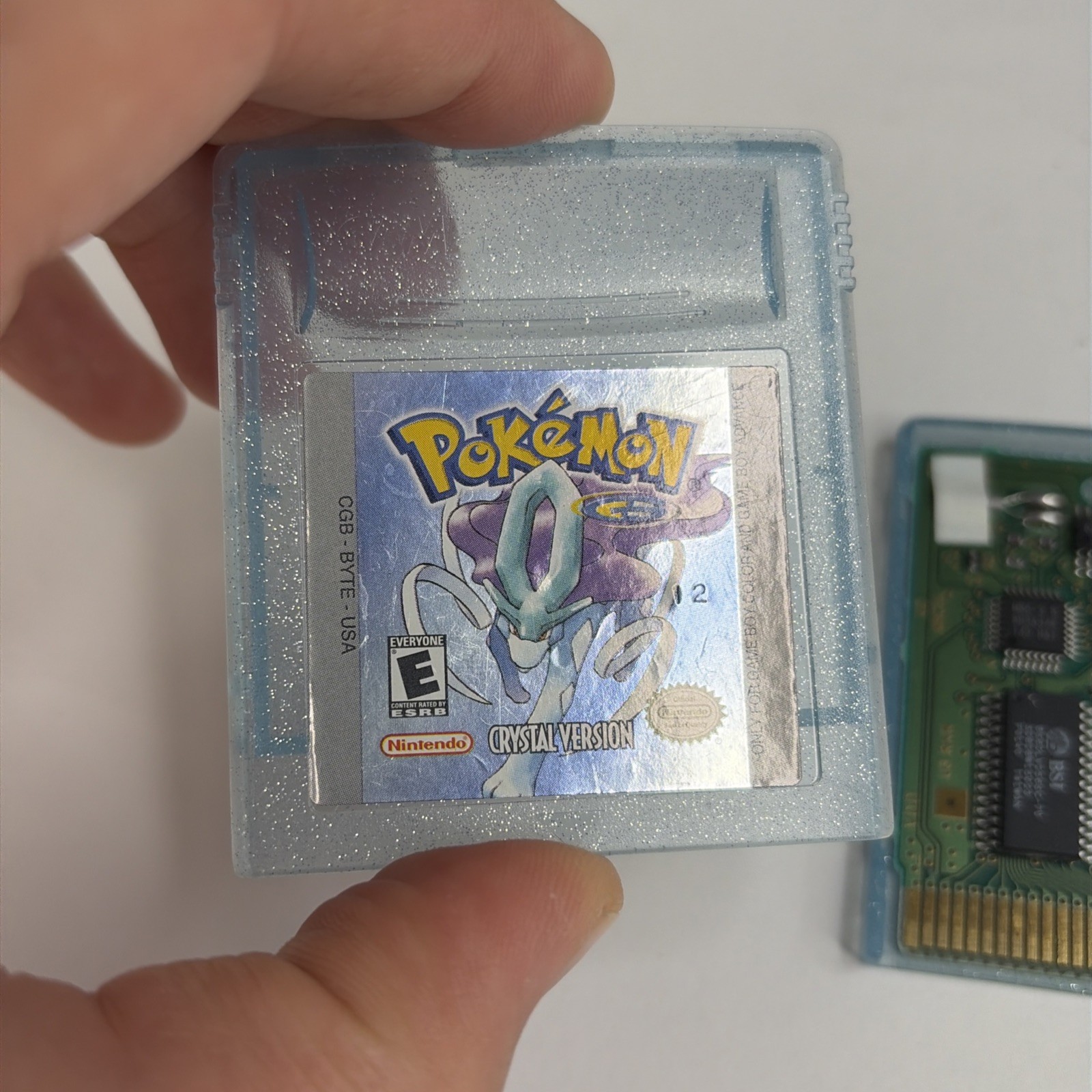 CLEAN Pokemon: Crystal Version GBC (Game Boy Color, 2001) New Battery Authentic