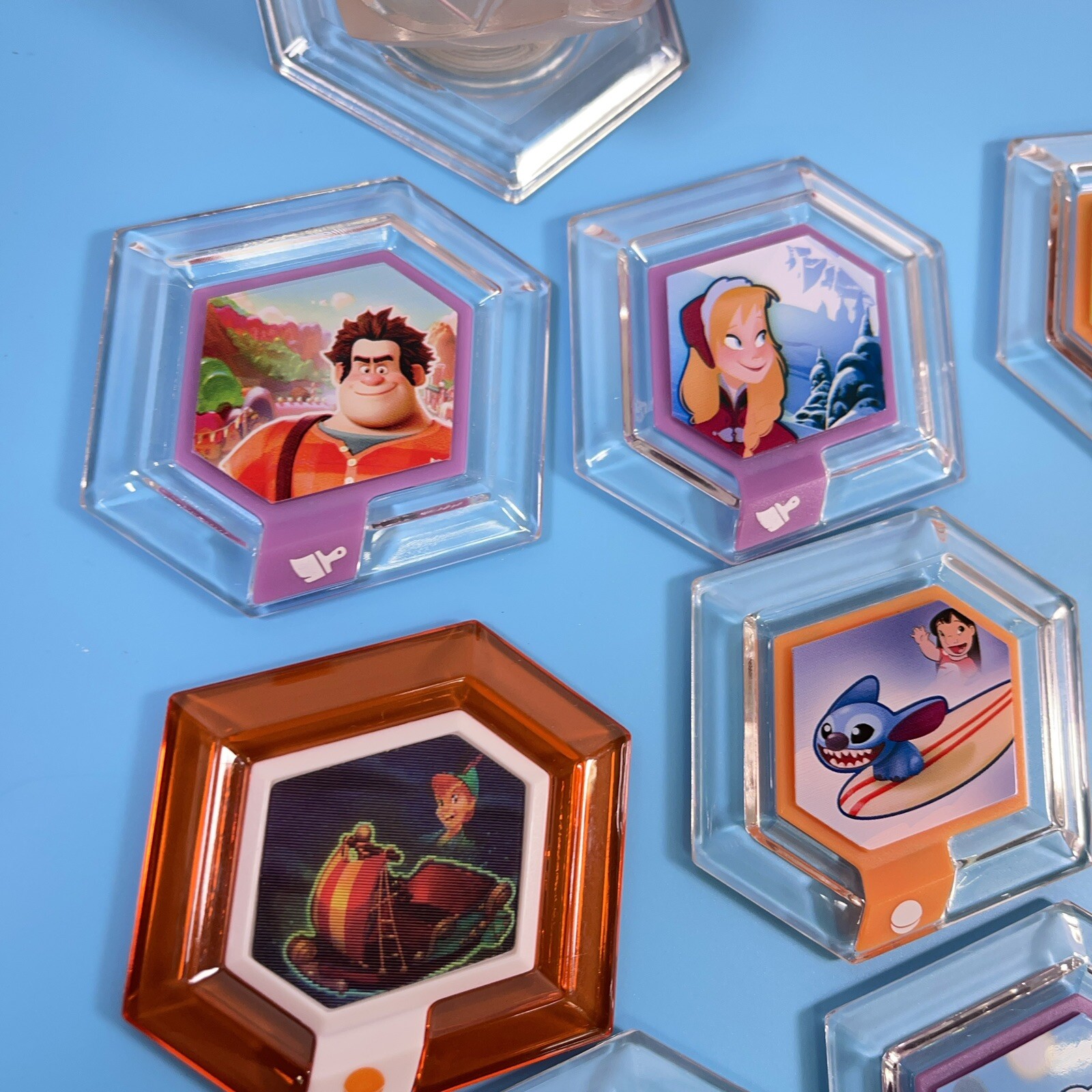 Disney Infinity Power Disc Mixed Lot of 10 with Portable Red Storage Case Bundle