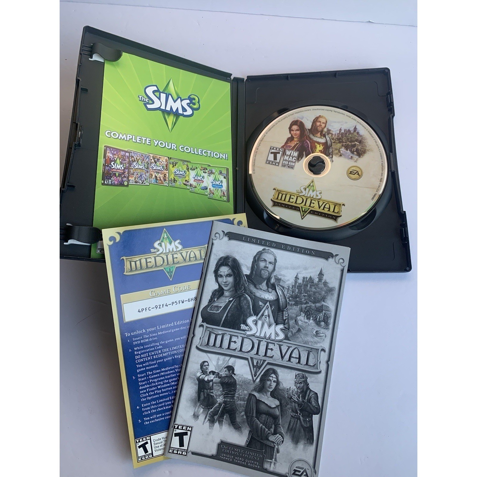 The Sims 2 Double Deluxe Seasons and The Sims Medieval Limited Edition PC Game
