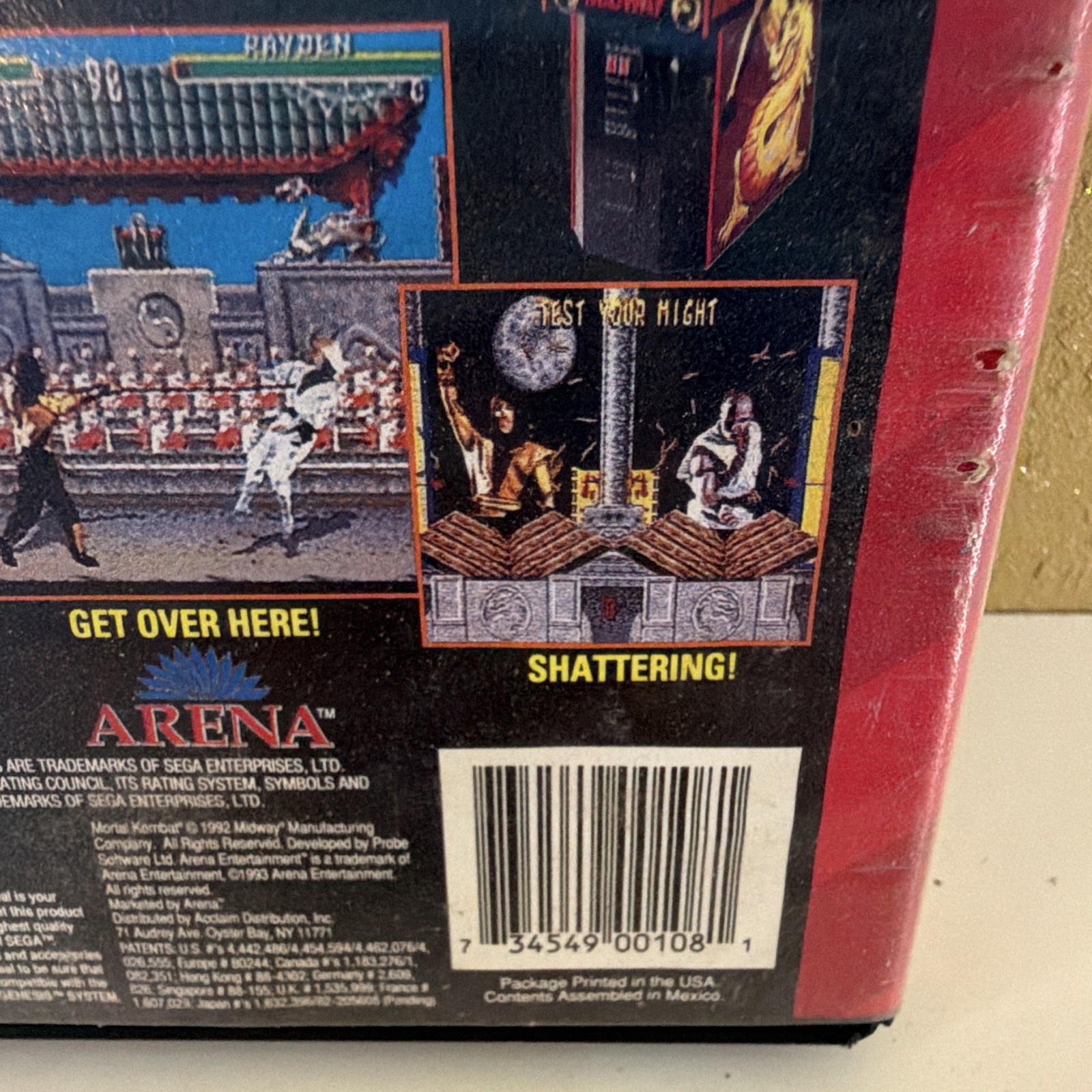 Mortal Kombat Sega Genesis 1992 NTSC-U/C Fighting MA-13 w/ Manual (Arena)