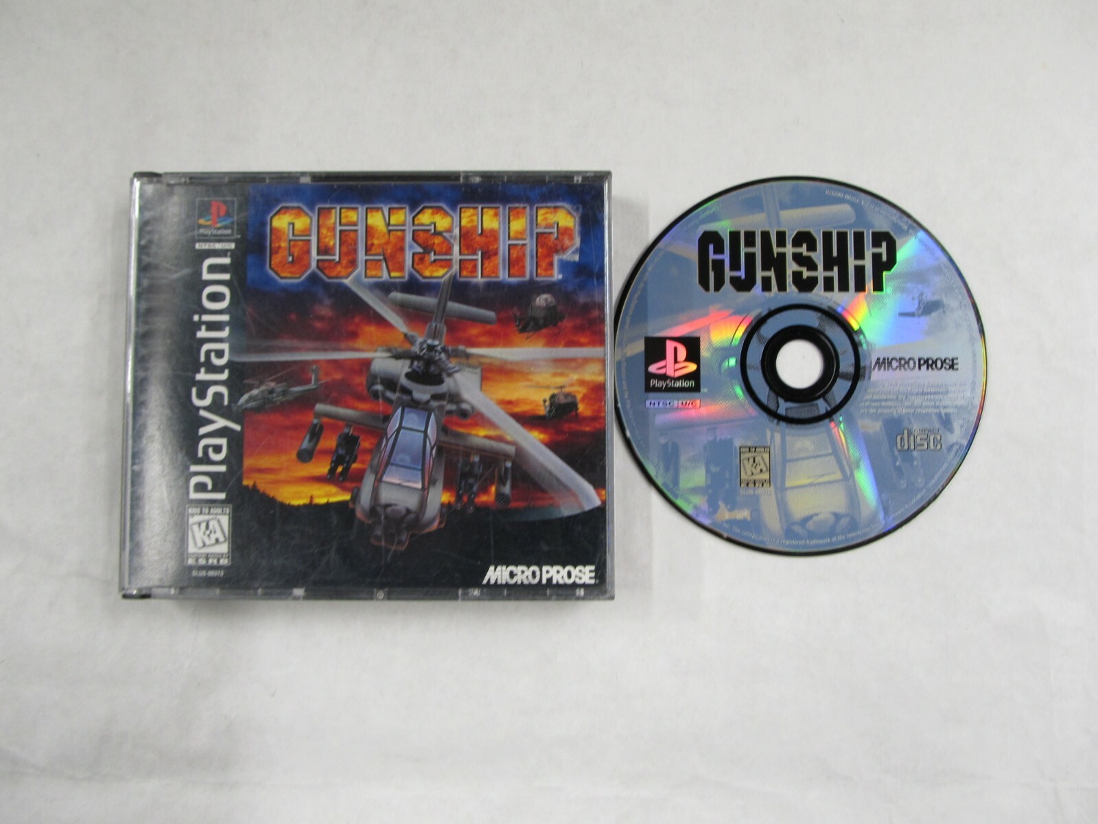 Gunship (Sony PlayStation 1, 1996) No manual