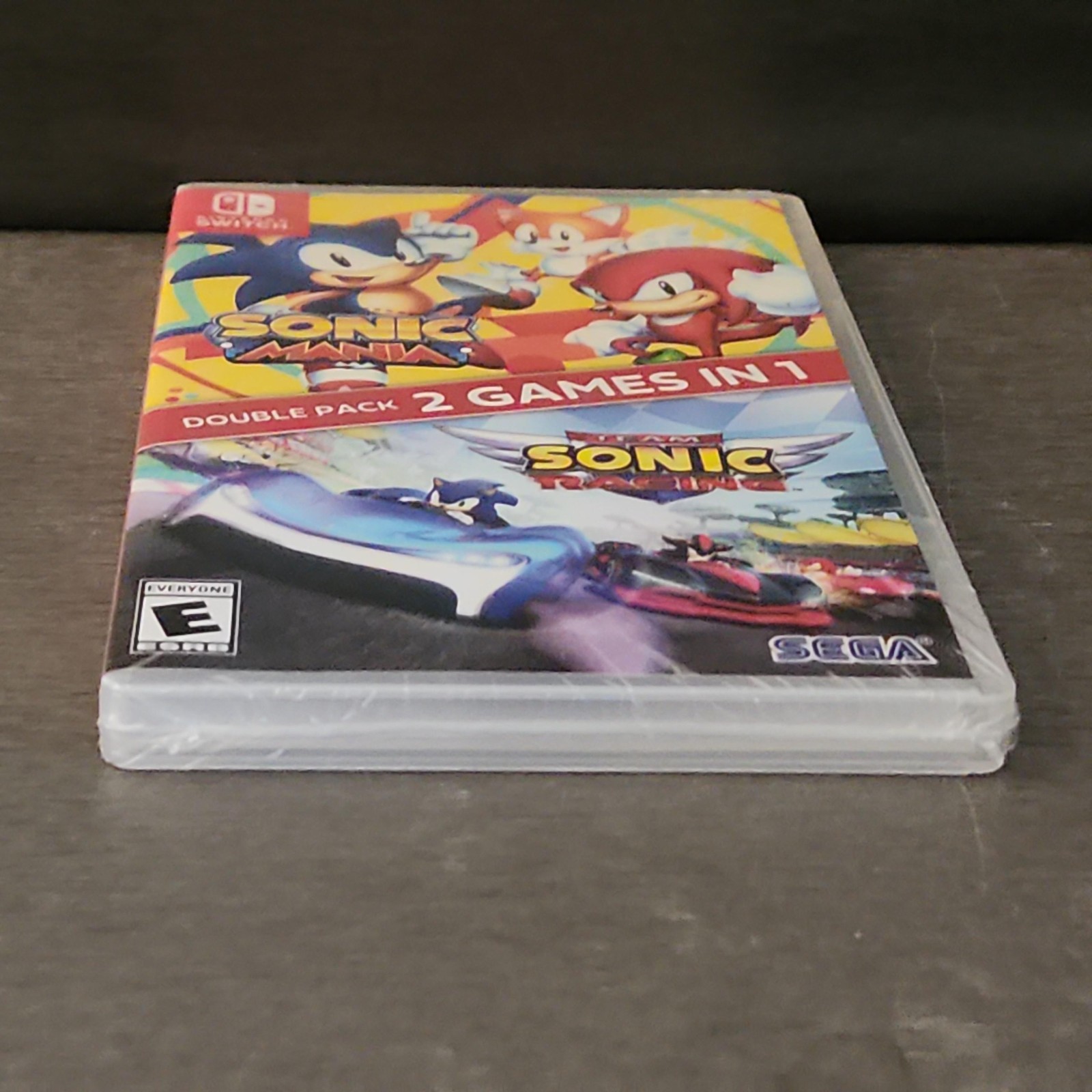 SEALED Sonic Mania + Team Sonic Racing Nintendo Switch Game Double Pack SEGA NEW