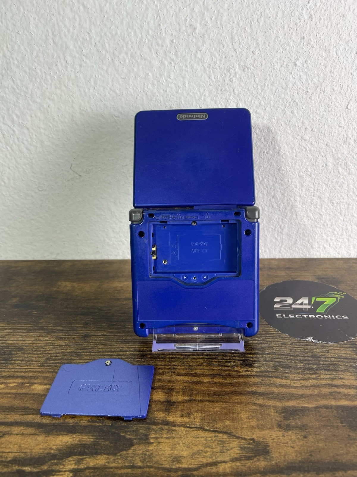 Gameboy Advance SP 001 Nintendo Cobalt Blue Advance Handheld TESTED READ DEFECT
