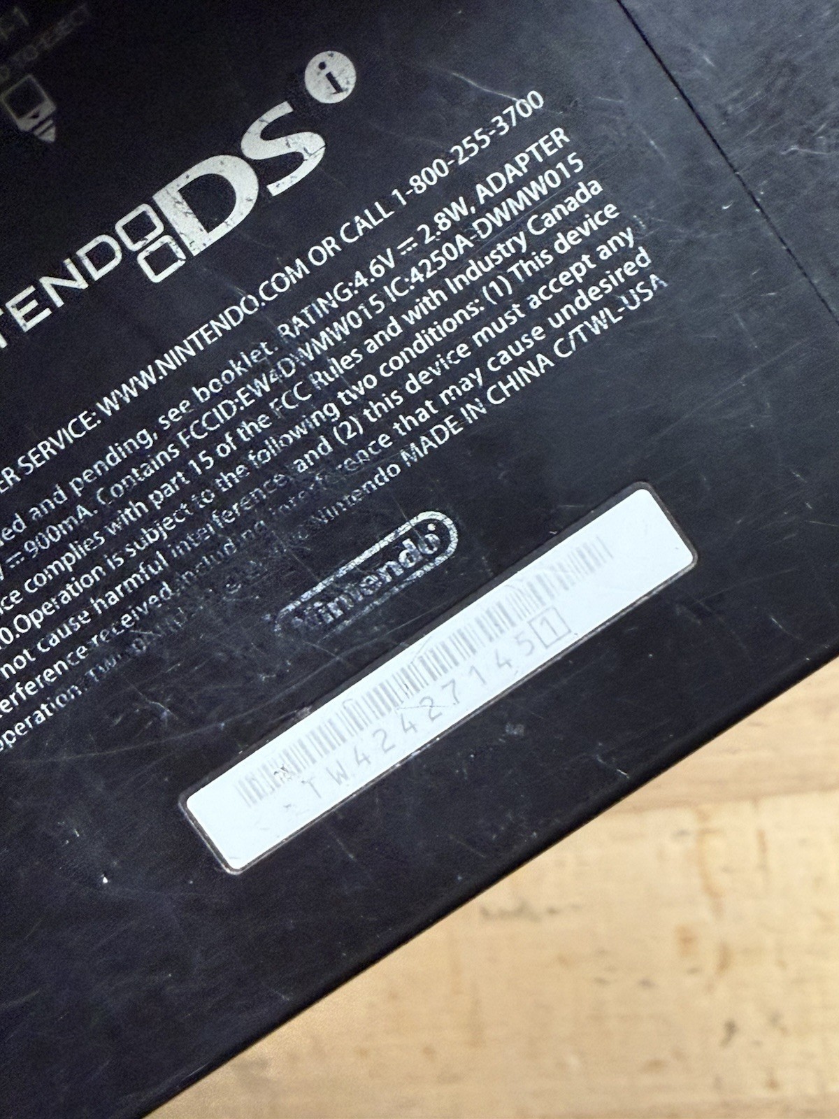 Nintendo DSi Black Nintendo DS TWL-001 USA 2008 W/ Charger No Stylus