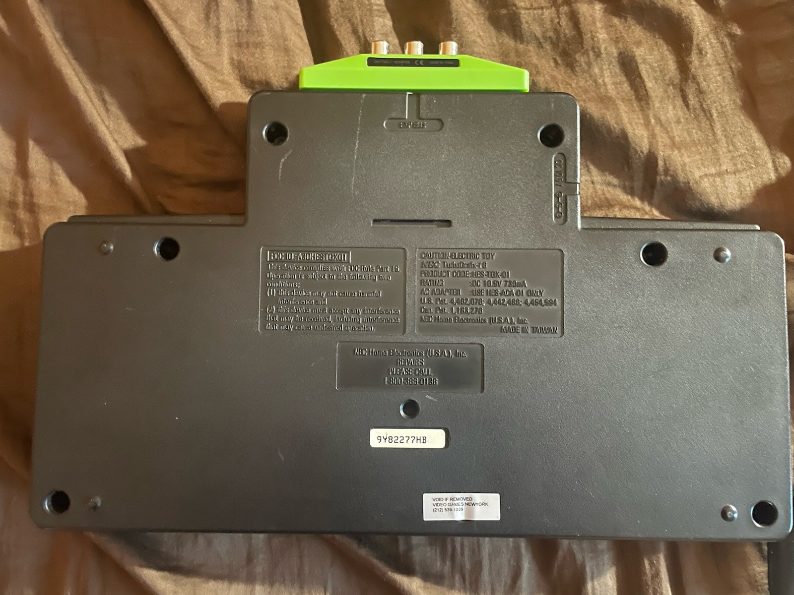 Turbo Grafx 16 Console NEC 1989 Fully Functional W Controller AV Adapter