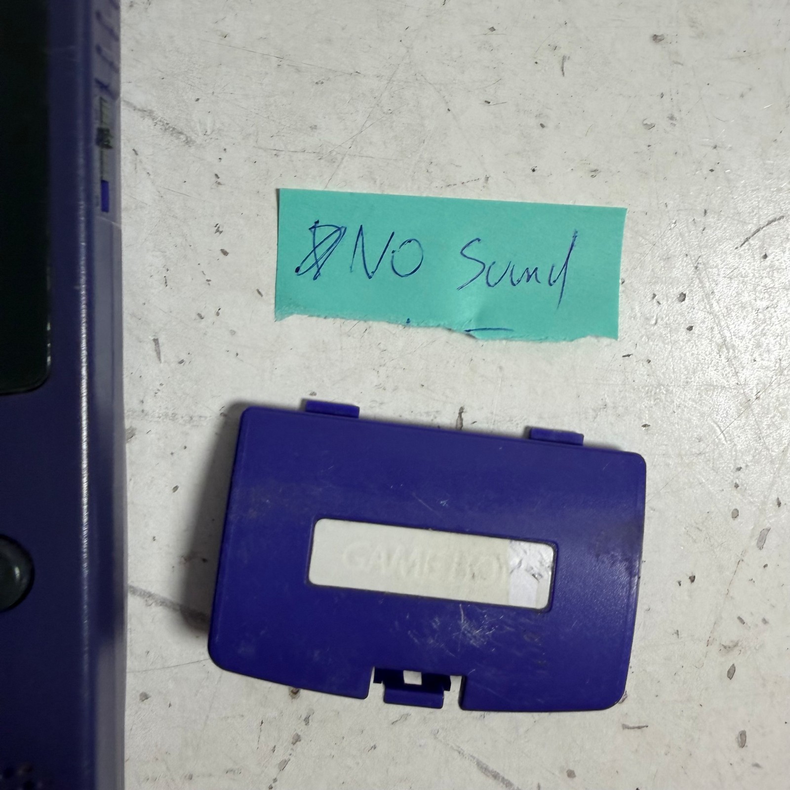 Nintendo Game Boy Color CGB-001 Purple LCD Display Handheld Gaming Console