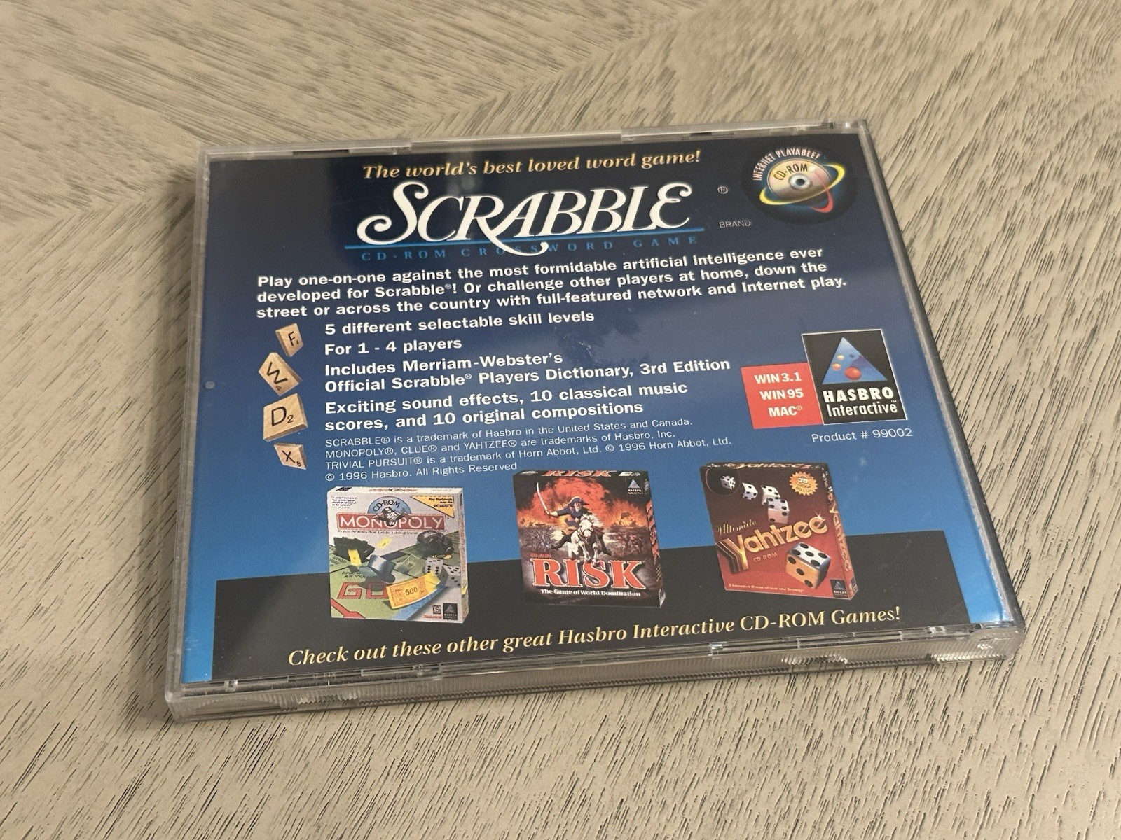 Scrabble CD-ROM Crossword Game (Windows/Mac, 1996)