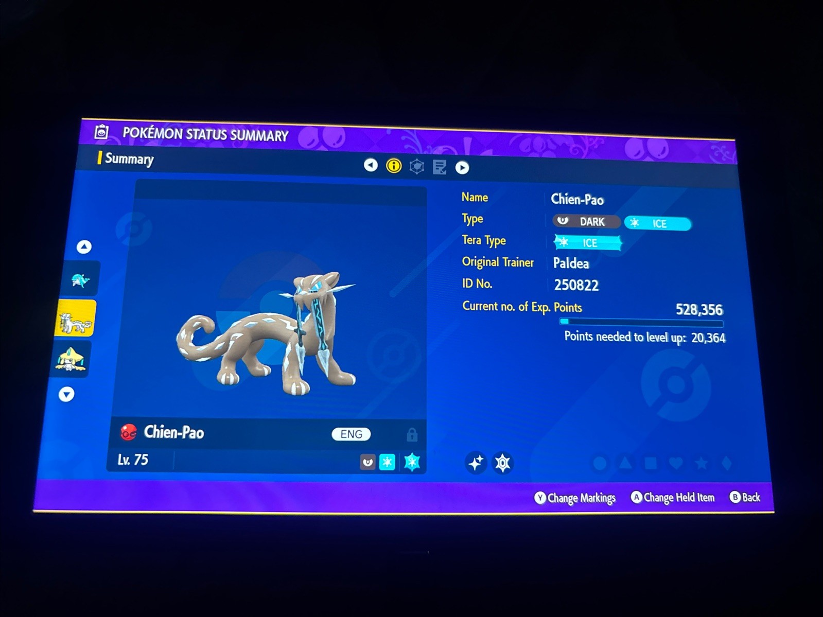 Pokemon Scarlet Violet Shiny Chien-Pao Tera Raid Event Untouched