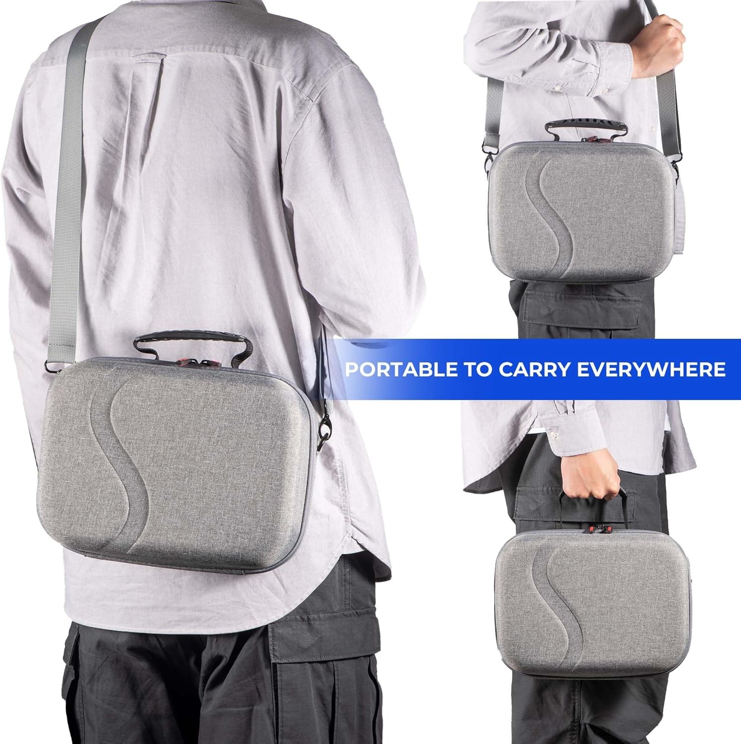 Large Travel Carrying Case Compatible for Meta Quest 3 Hard Shell Travel Bag