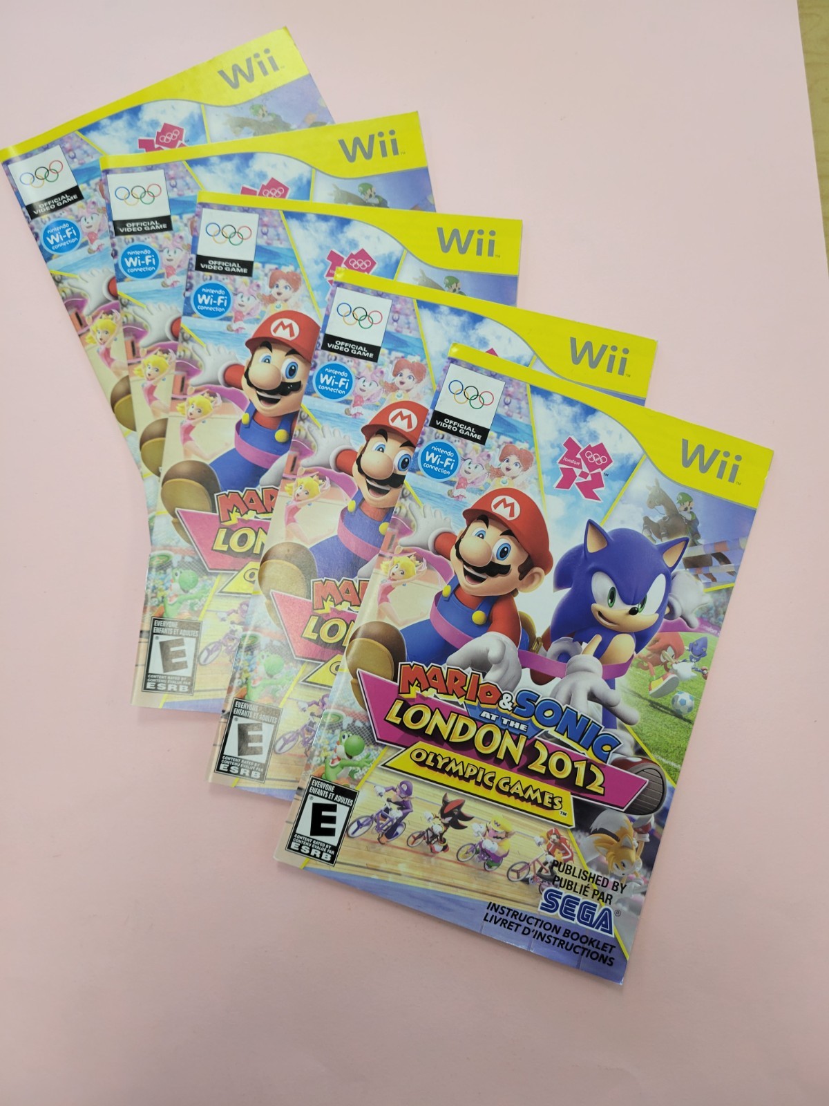 Mario & Sonic at the London 2012 Olympics Nintendo Wii Manual Only