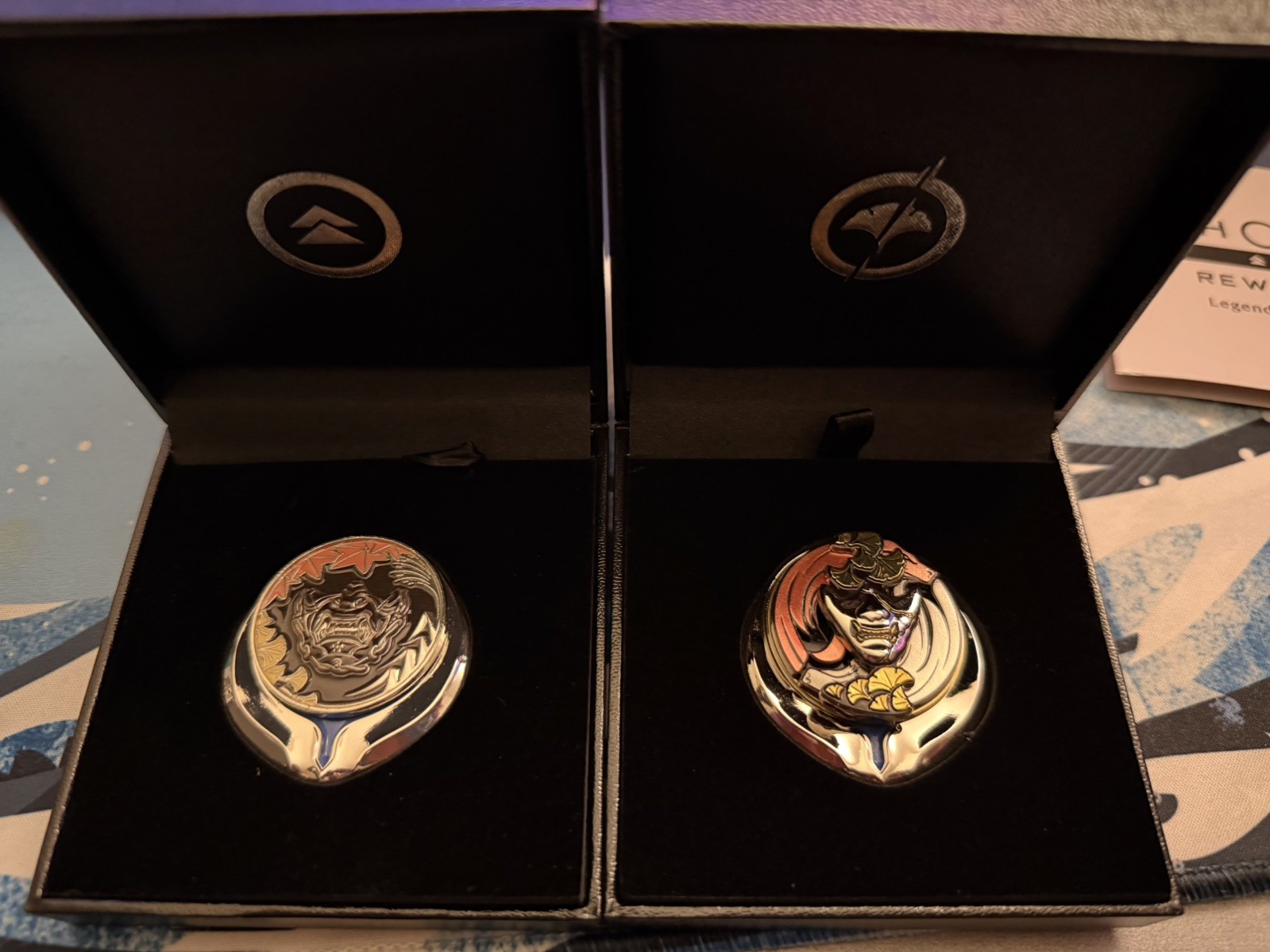 Ghost of Tsushima / Yotei – Living Legend Platinum Trophy Pins – Limited Edition