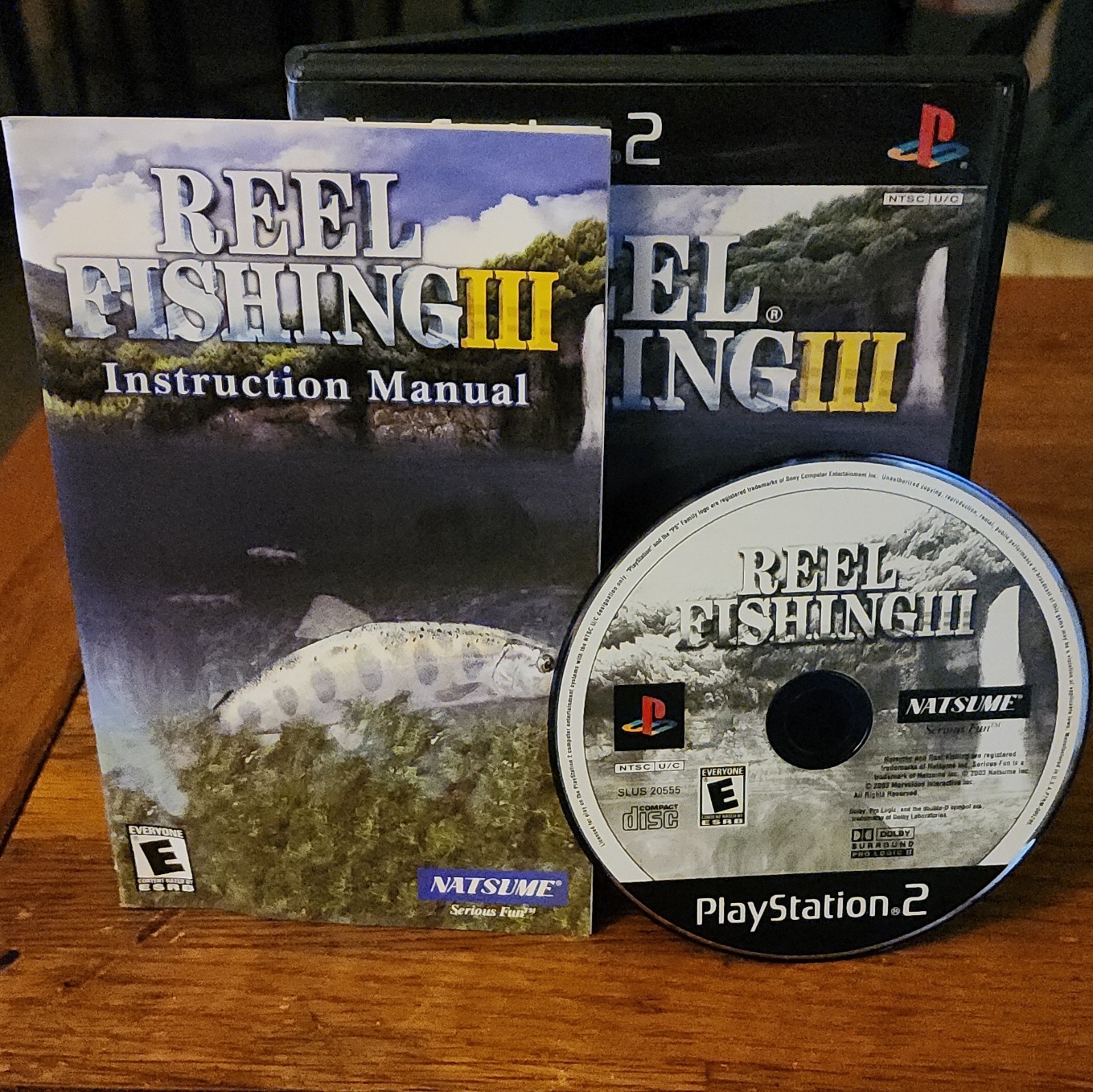 Natsume Reel Fishing III PS2 2004 E NTSC-U/C (US/Canada) Manual Included
