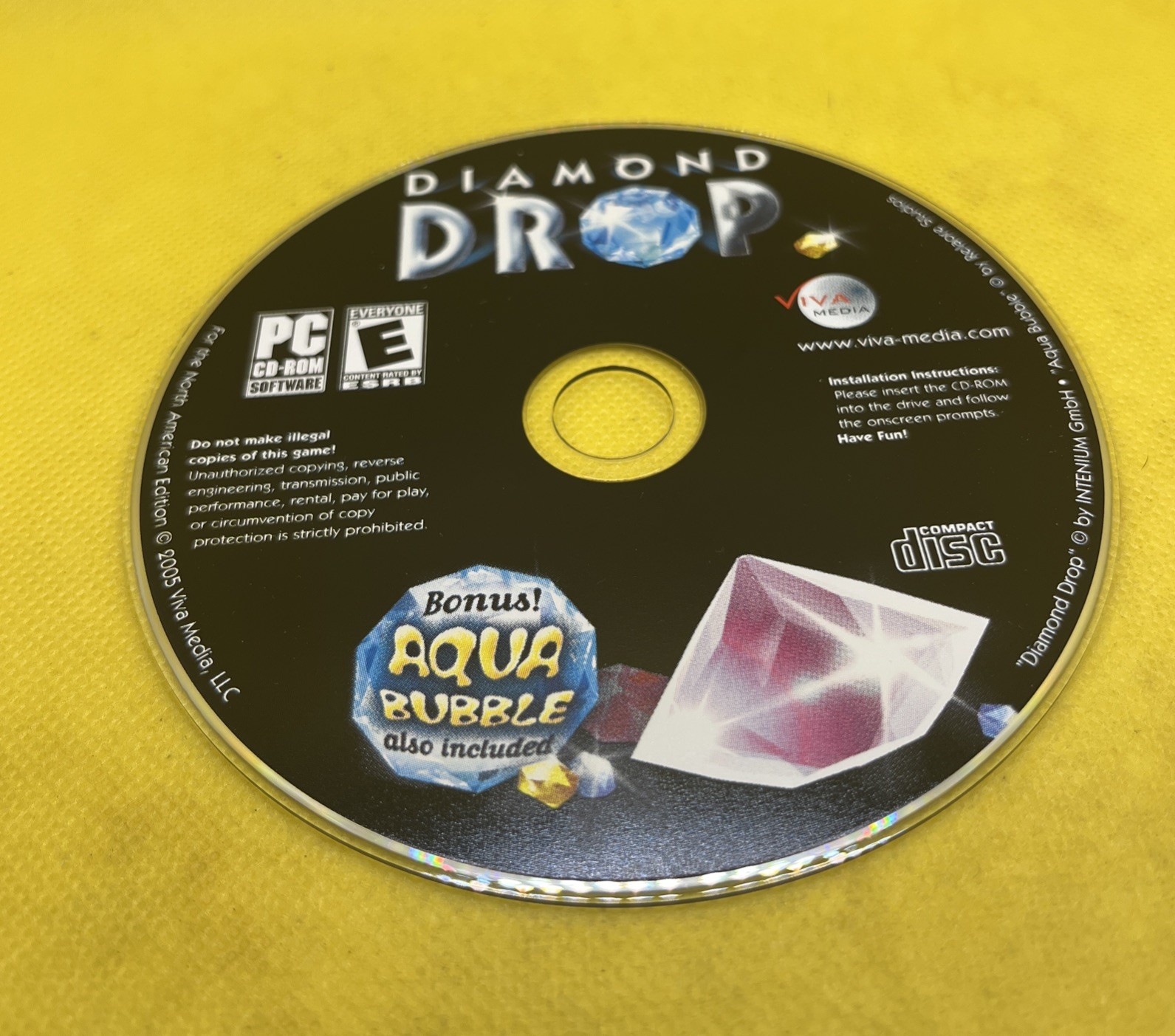 Diamond Drop (PC CD-ROM, 2005, Viva Media, Jewel Case w/ Slipcover)