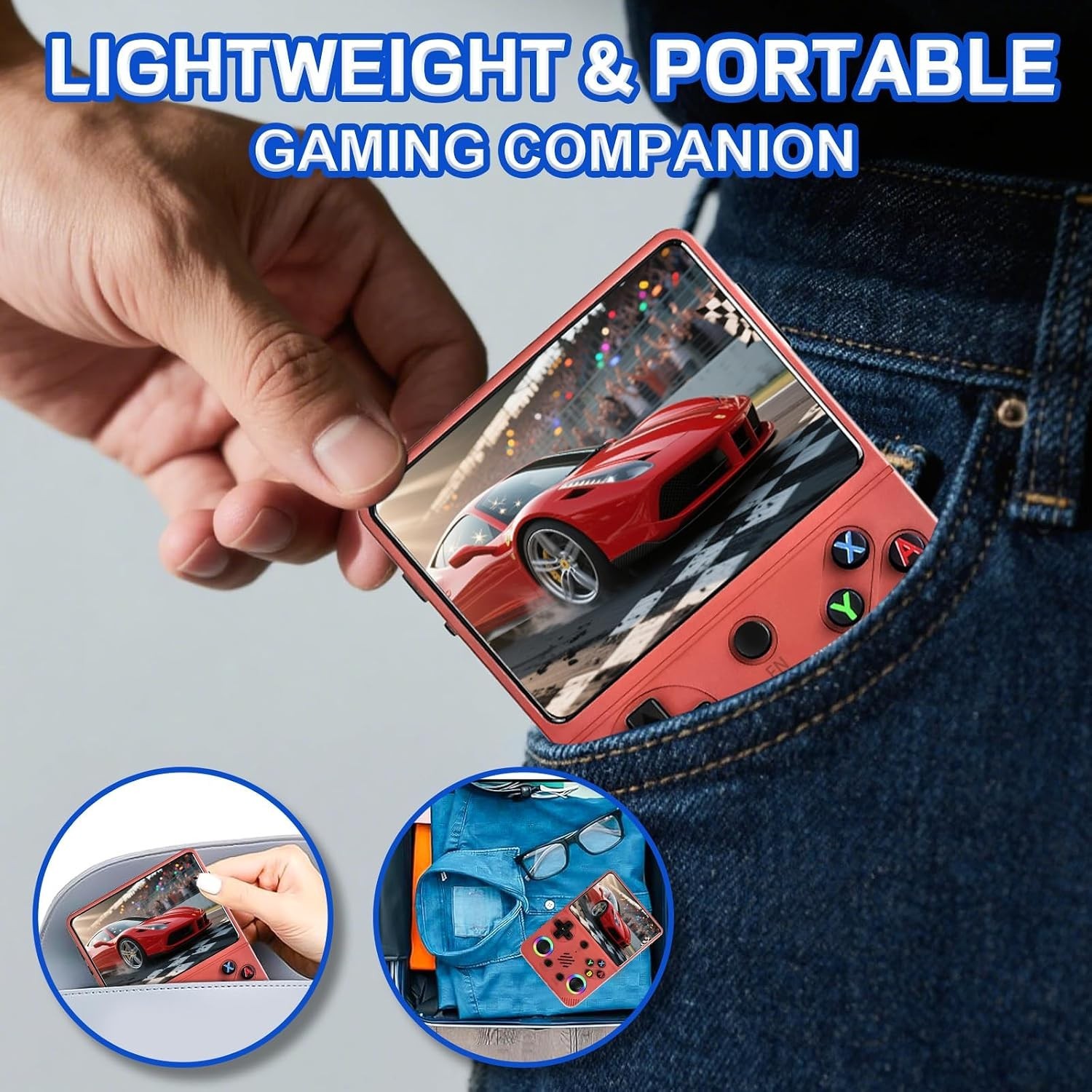 RG36PRO Retro Game Console: 30,000+ Games, Ergonomic Design, 3000mAh Battery