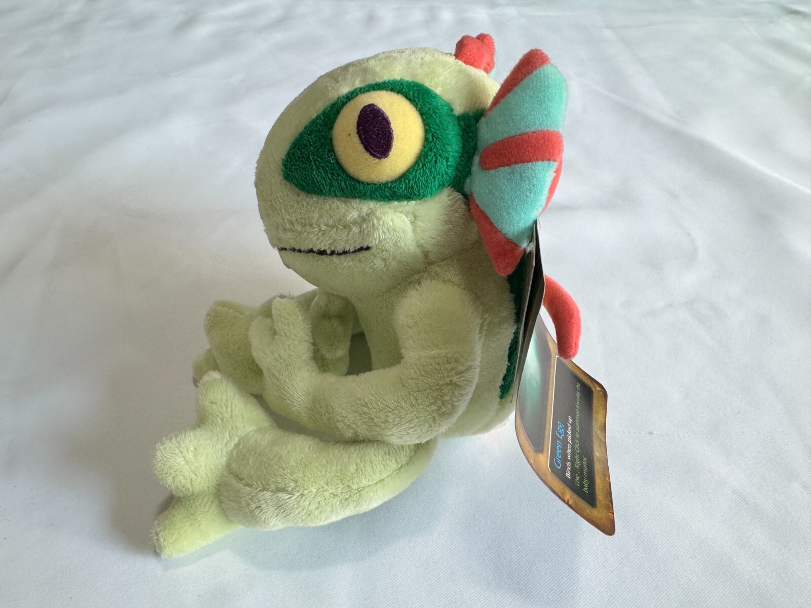 World of Warcraft KWURKY Murloc Plush Blizzard 2009 Blizzcon Green w/ Bag & Tag
