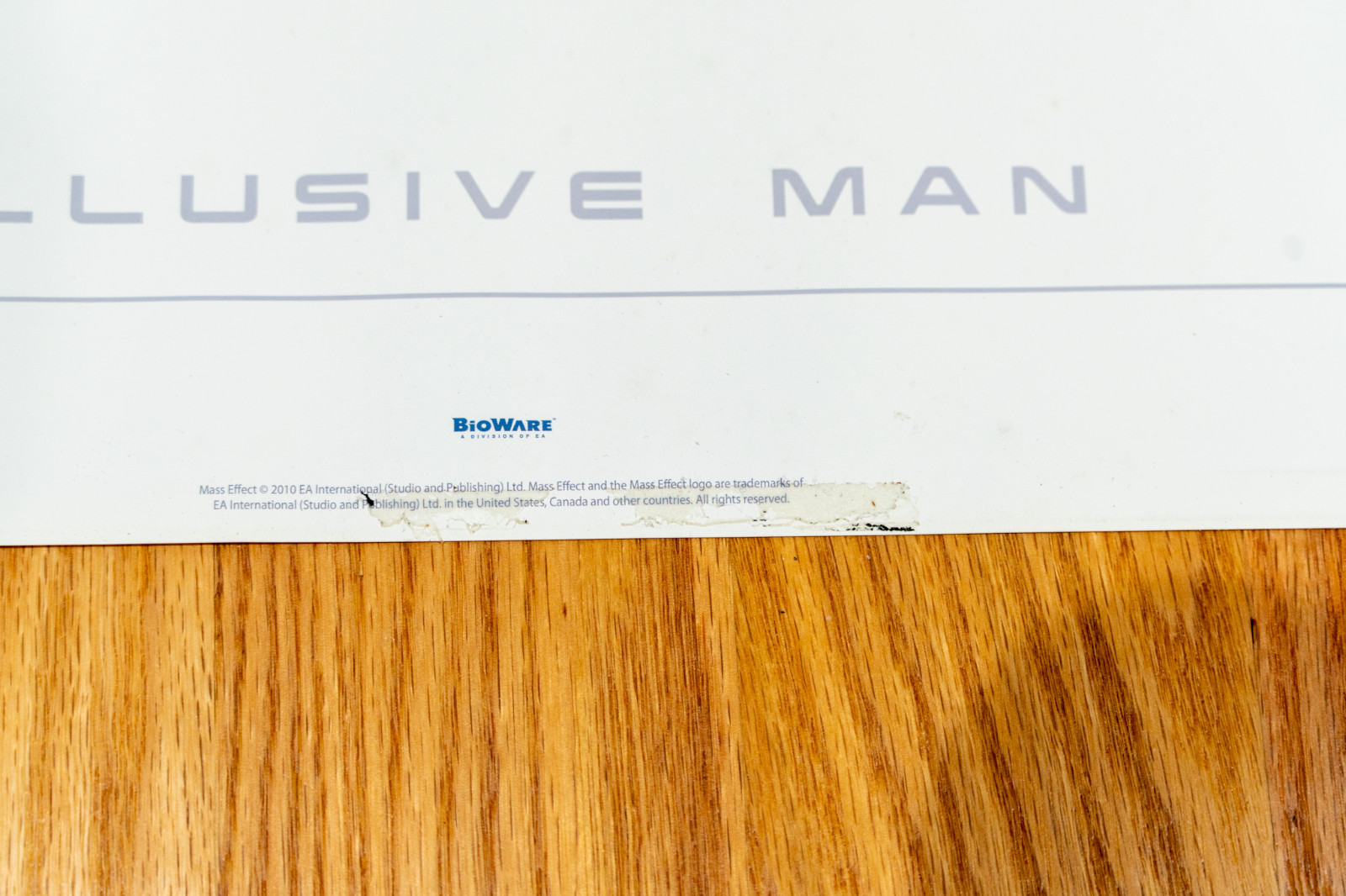 Mass Effect 2 Illusive Man Lithograph *Signed #32/400*