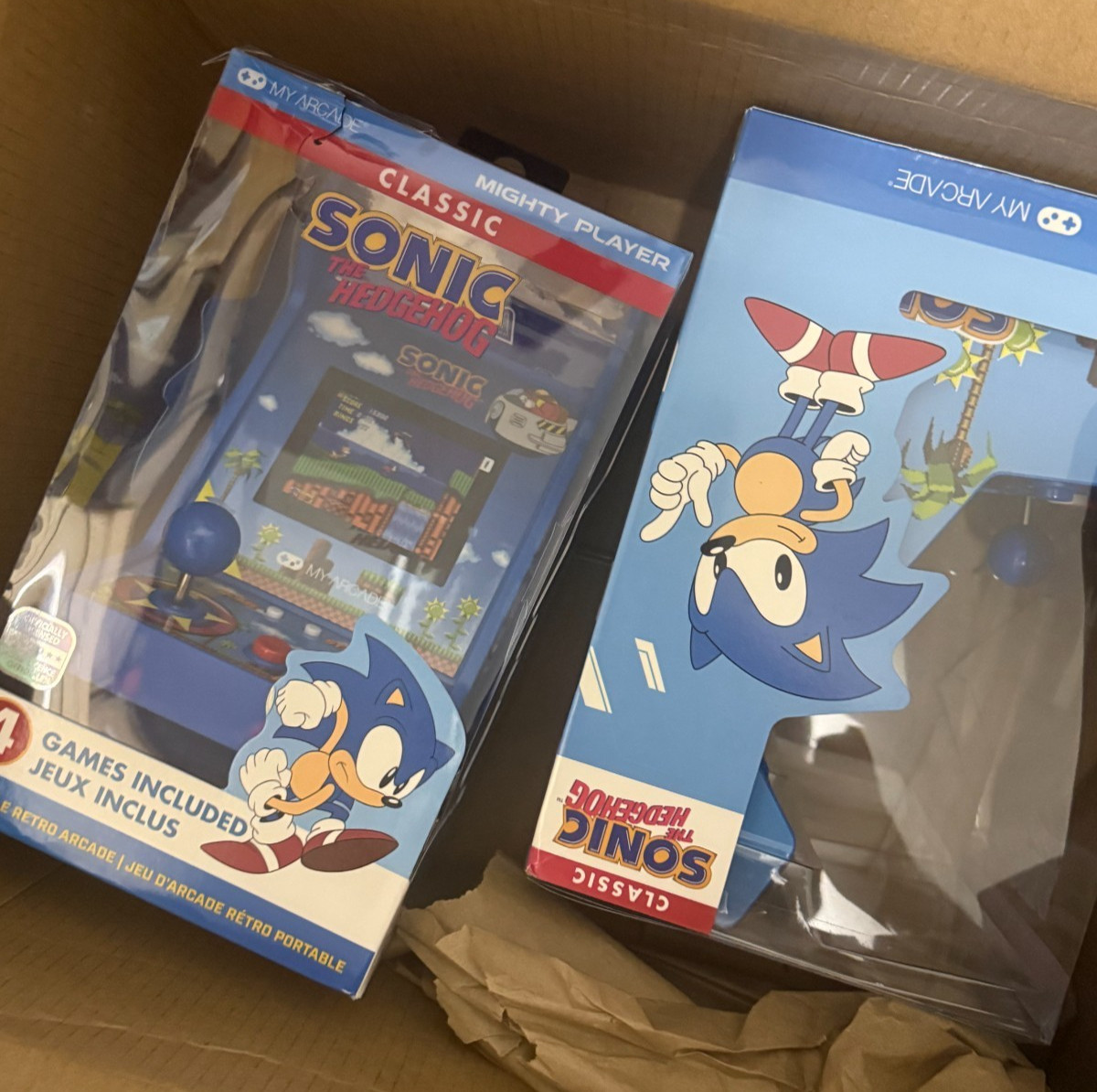 My Arcade Sonic The Hedgehog Mighty Player: 4in1 Arcade Countertop Video Game,