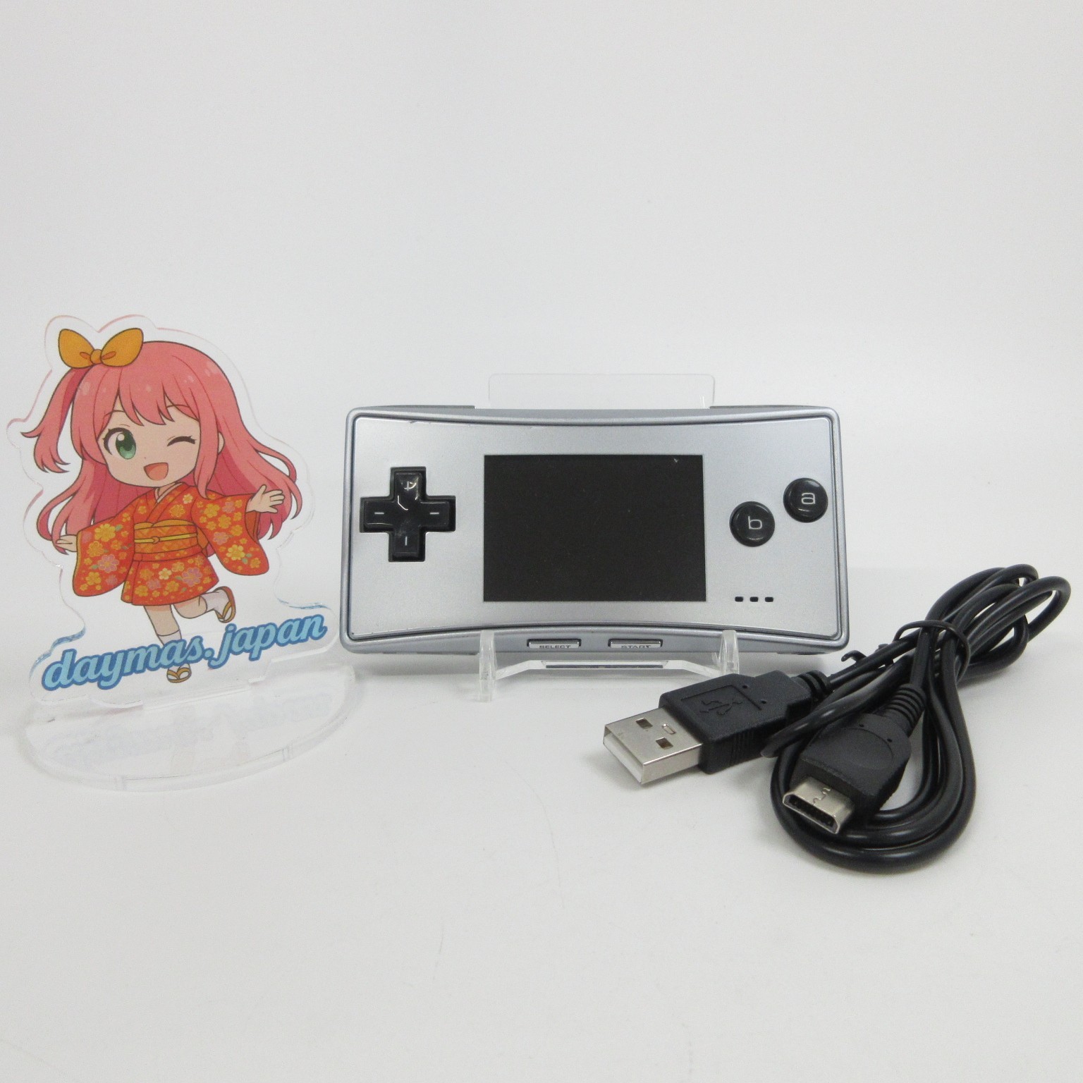 【Very Good】Nintendo GameBoy Micro Silver Console #RET08/0616/03