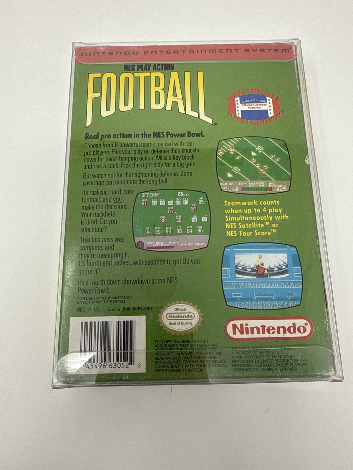Play Action Football NES CIB Nice Shape! Fast Free Shipping!