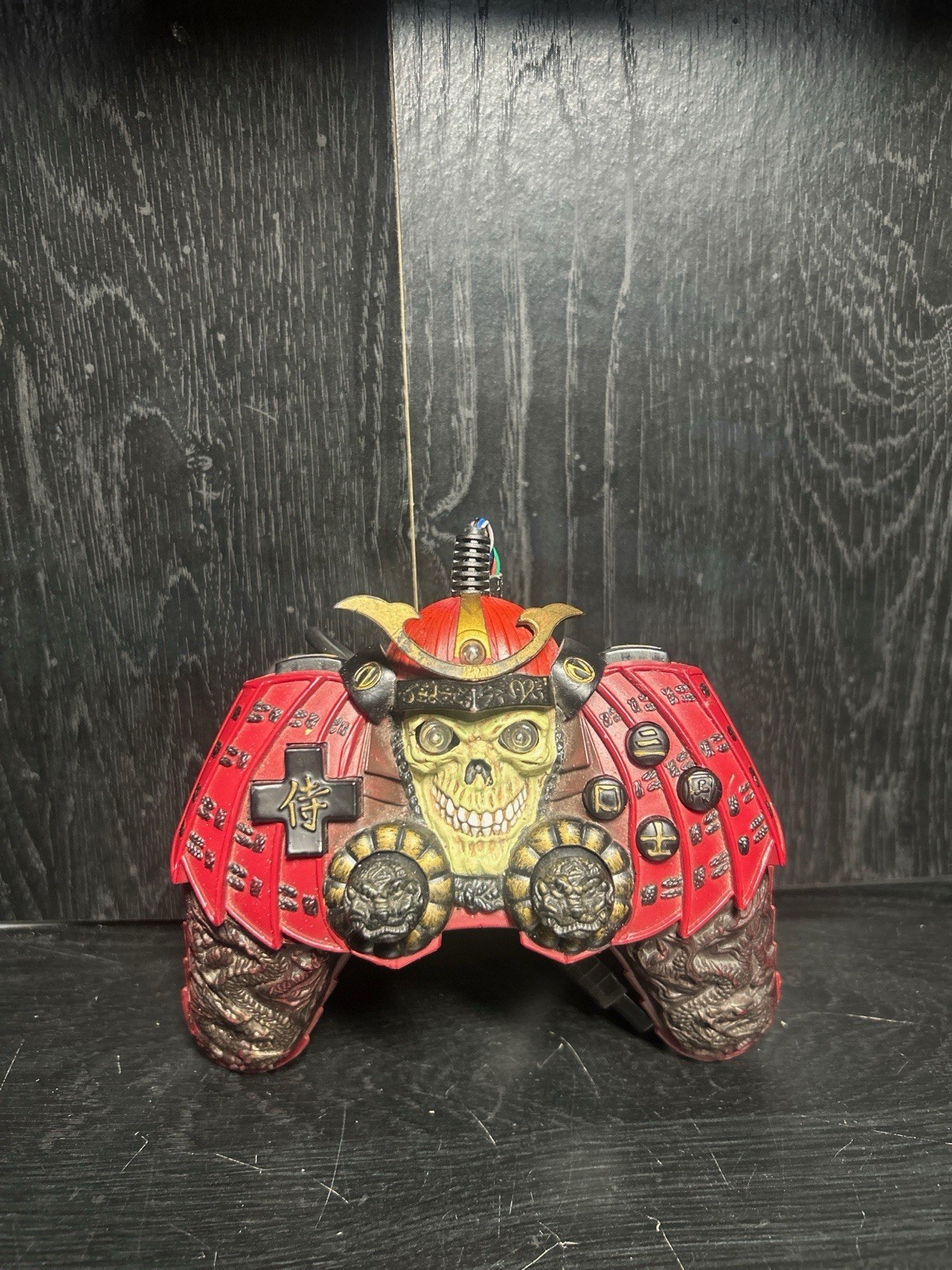 Gemini Freak Samurai Warrior PS2 Wired Controller Tested Working Rare Skull