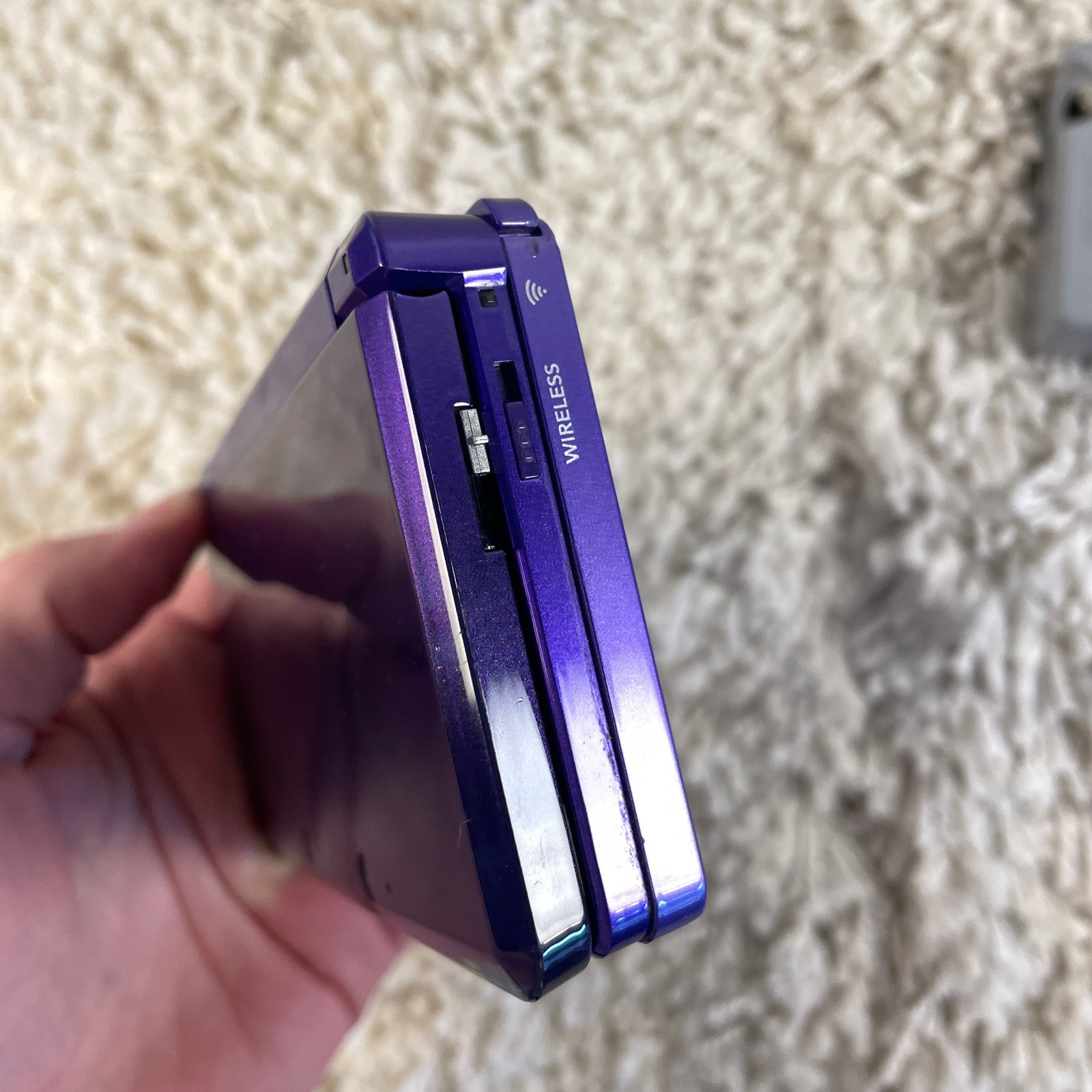 Nintendo 3DS Midnight Purple Handheld Console System CTR-001 Tested