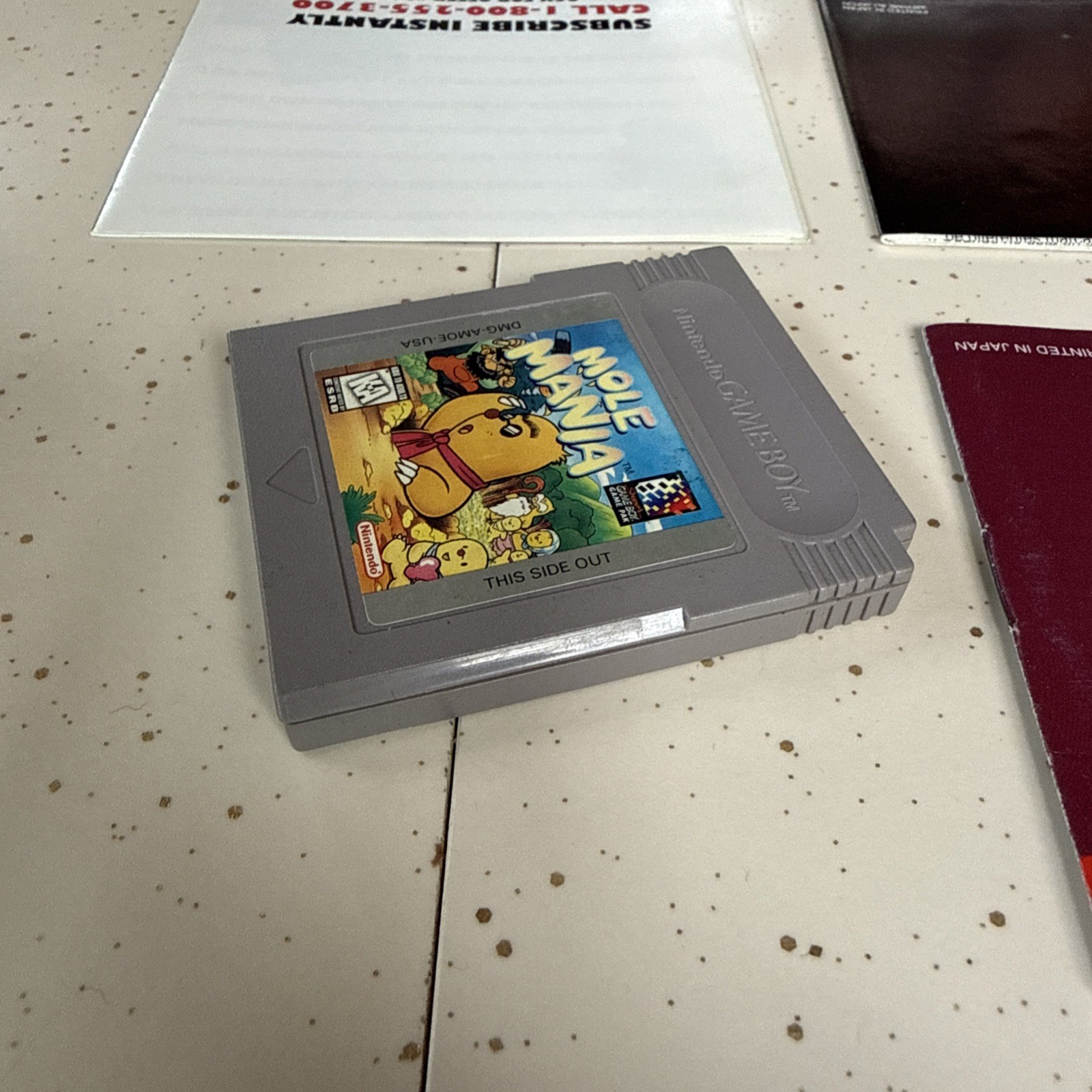 Mole Mania (Nintendo Gameboy Game Boy) Complete CIB excellent