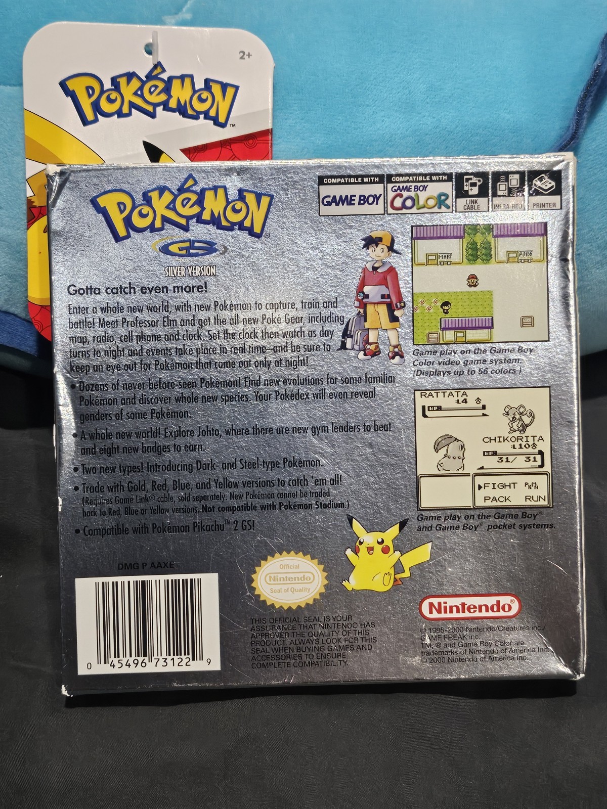 Pokemon Silver (Nintendo Gameboy Color, 2000) GBC Authentic